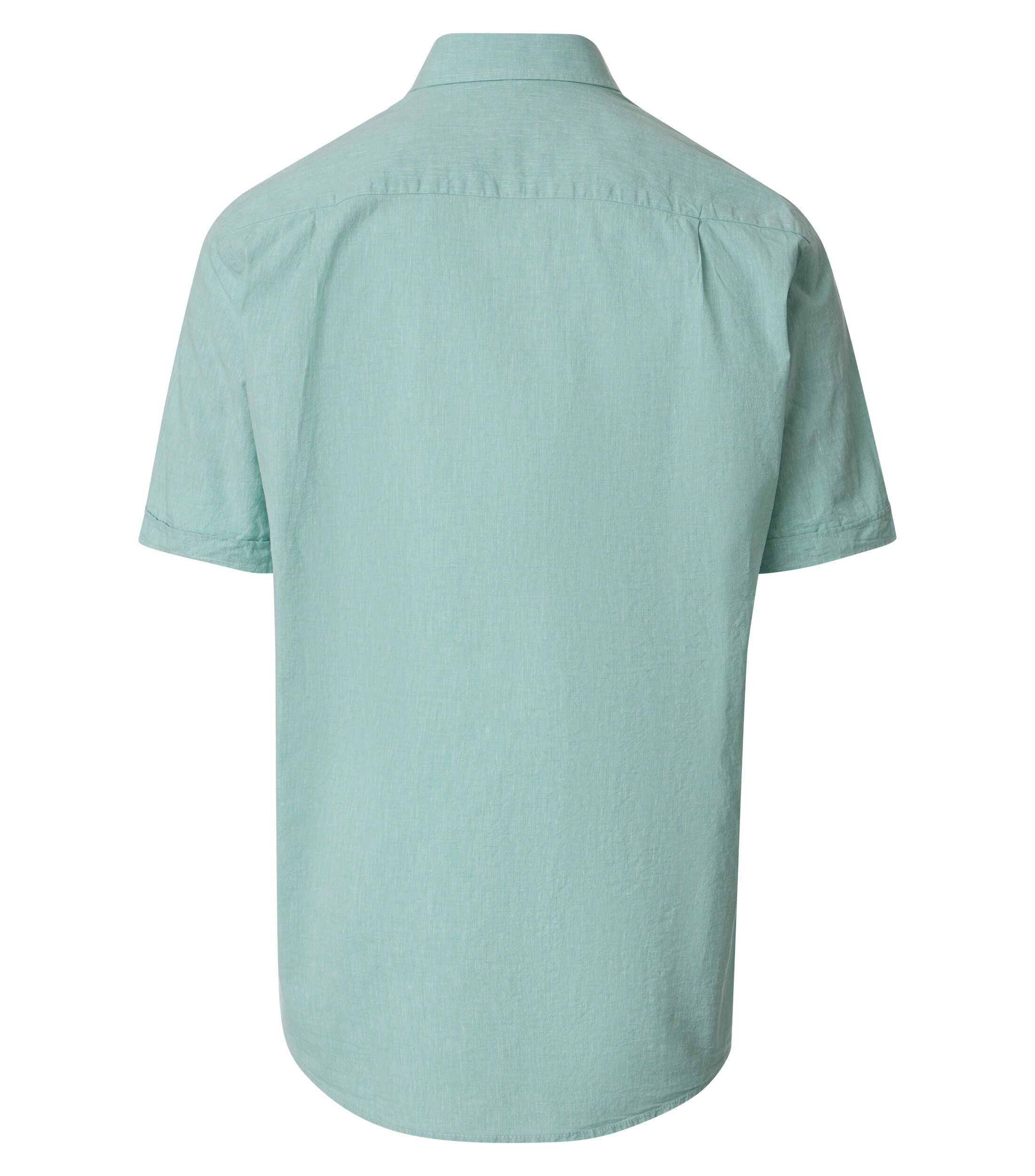 CASA MODA Sport casual fit overhemd, structuur, lichtgroen