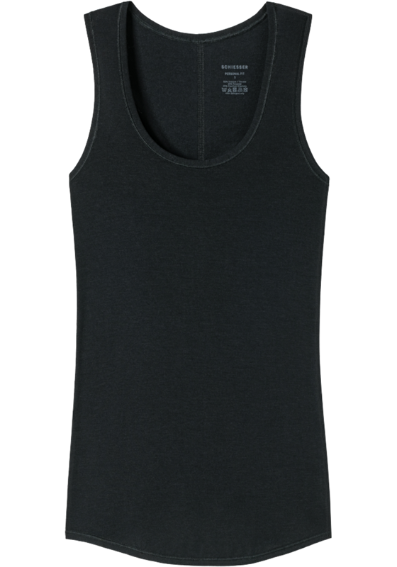 SCHIESSER Personal Fit singlet (1-pack), dames onderhemd zwart SCHIESSER Personal Fit singlet (1-pack), dames onderhemd zwart