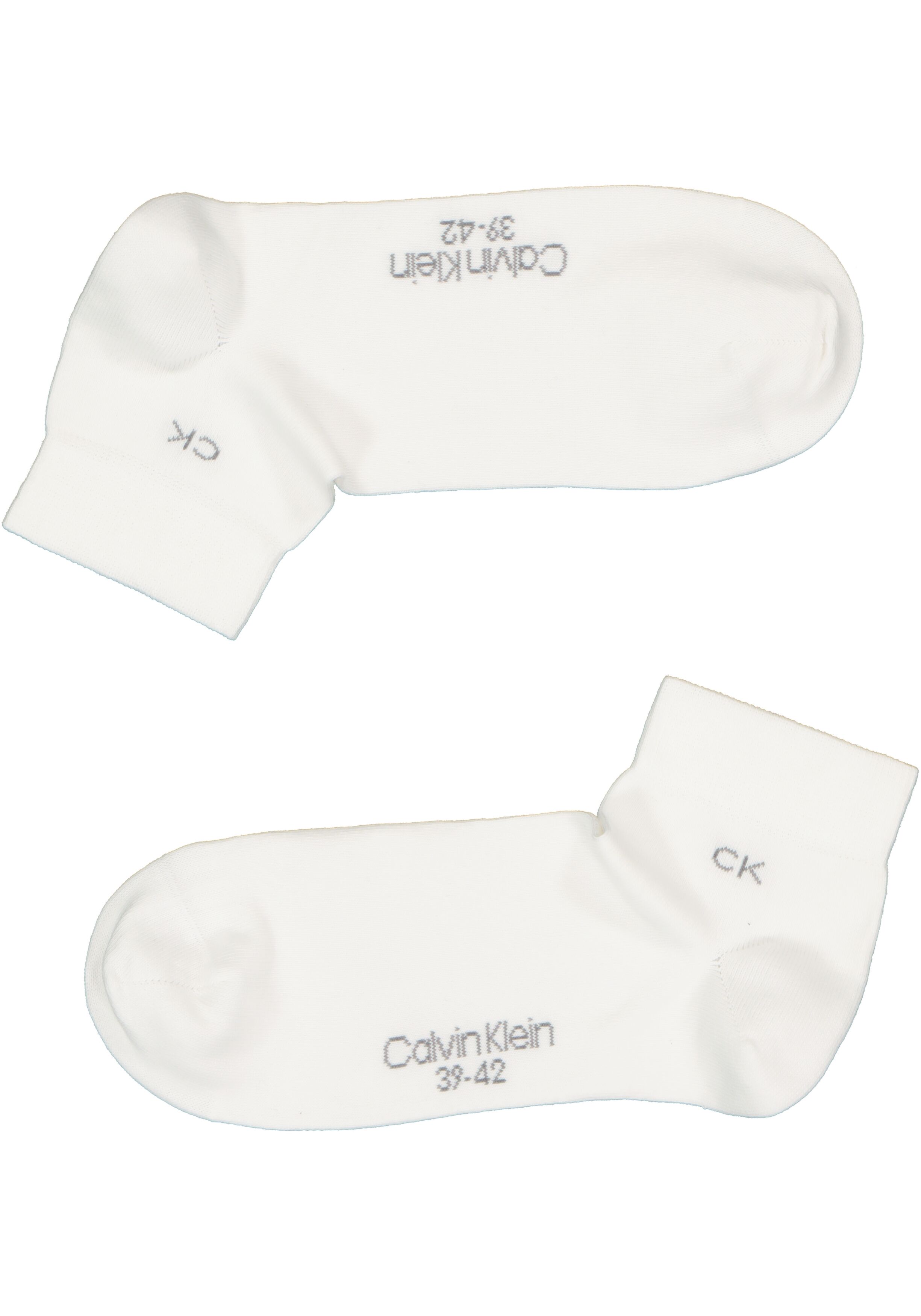 Calvin Klein herensokken Simon (2-pack), hoge enkelsokken, wit