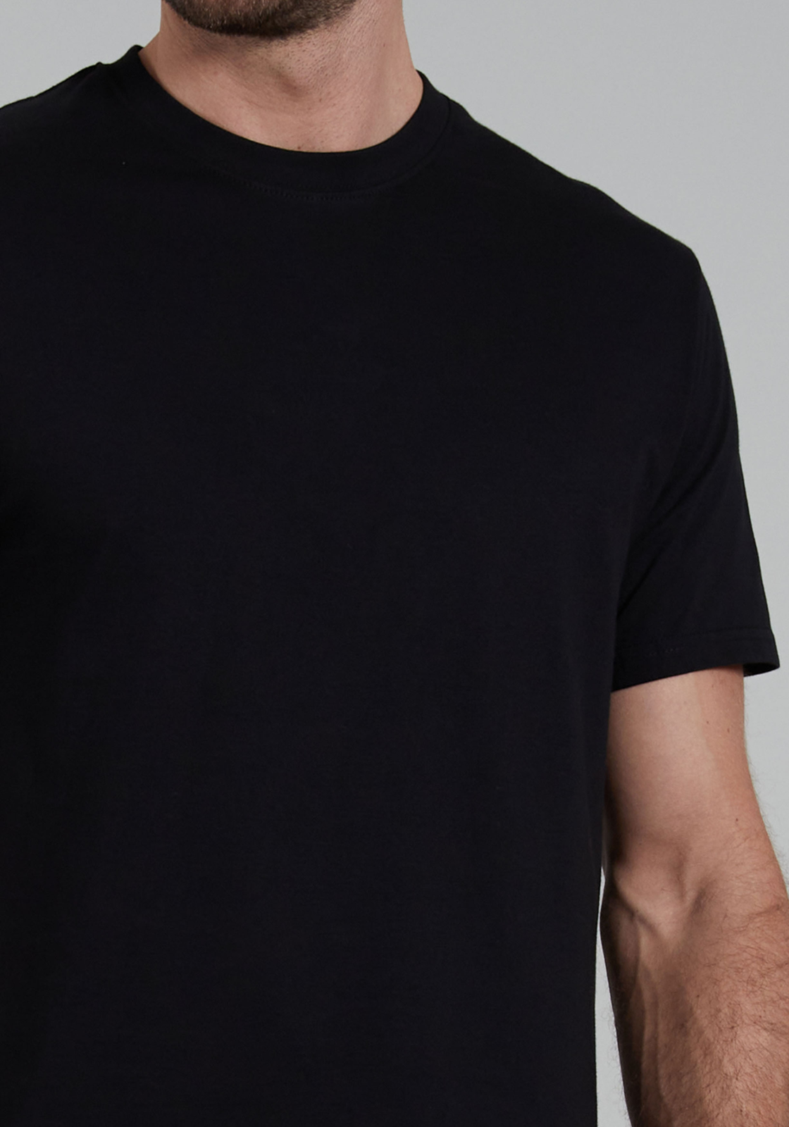 Gotzburg heren T-shirts regular fit O-hals (2-pack), zwart Gotzburg heren T-shirts regular fit O-hals (2-pack), zwart