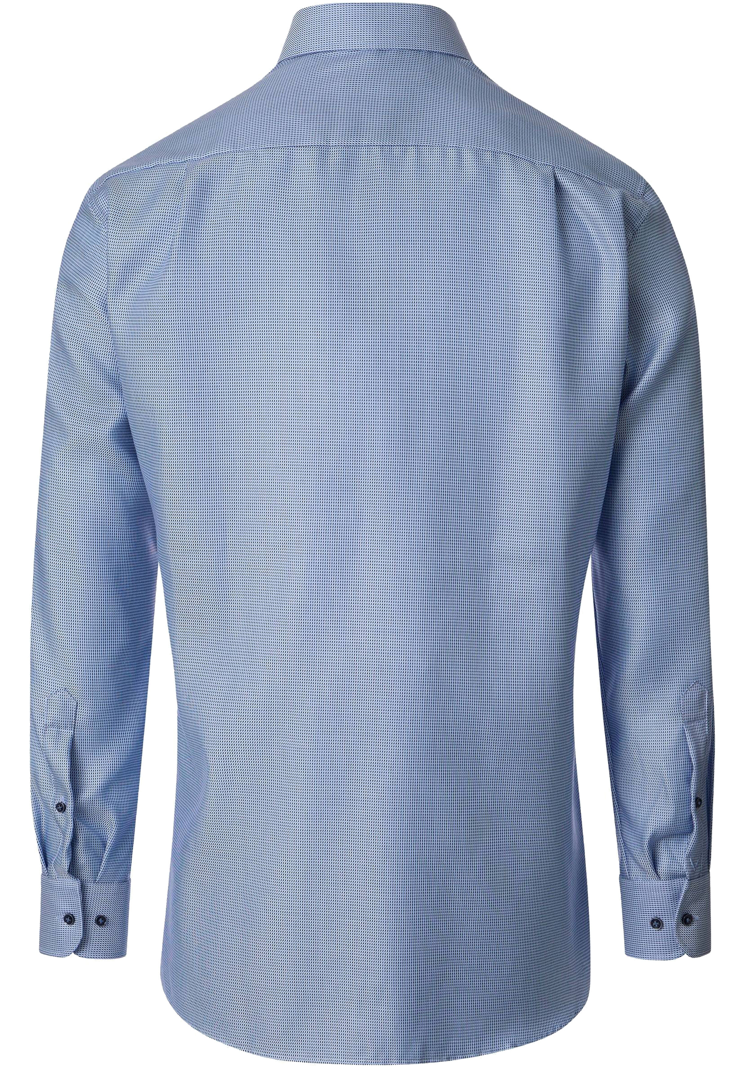 VENTI CASA MODA comfort fit overhemd, structuur, blauw