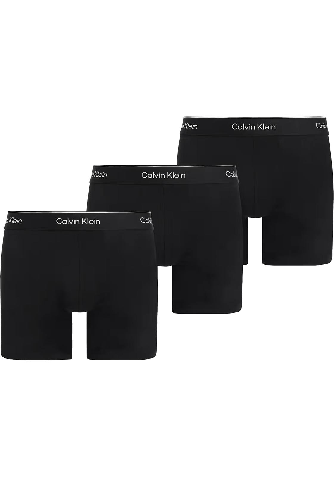 Calvin Klein Icon Cotton Stretch Boxer briefs (3-pack), heren boxers extra lang, zwart Calvin Klein Icon Cotton Stretch Boxer briefs (3-pack), heren boxers extra lang, zwart