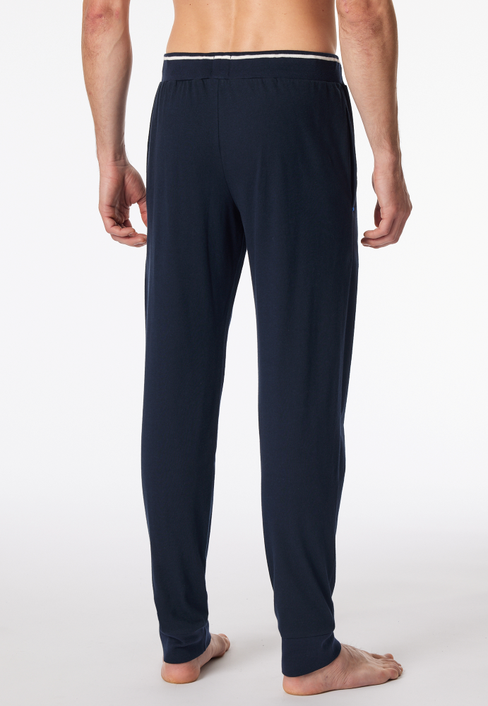 SCHIESSER Mix + Relax Pantalon, heren loungebroek, nachtblauw