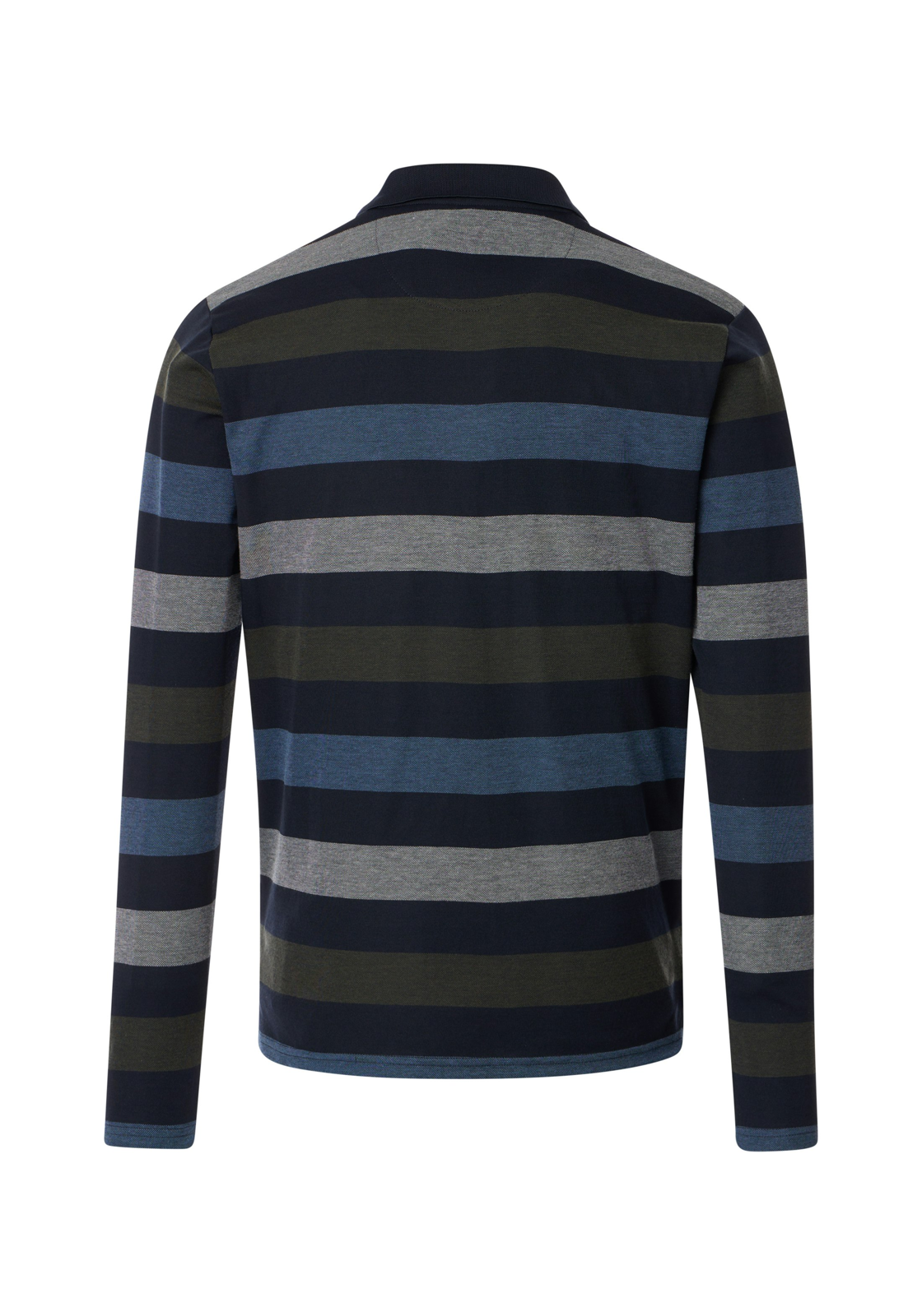 Redmond regular fit polo lange mouw, jersey, blauw - 242940950-10 Redmond regular fit polo lange mouw, jersey, blauw - 242940950-10