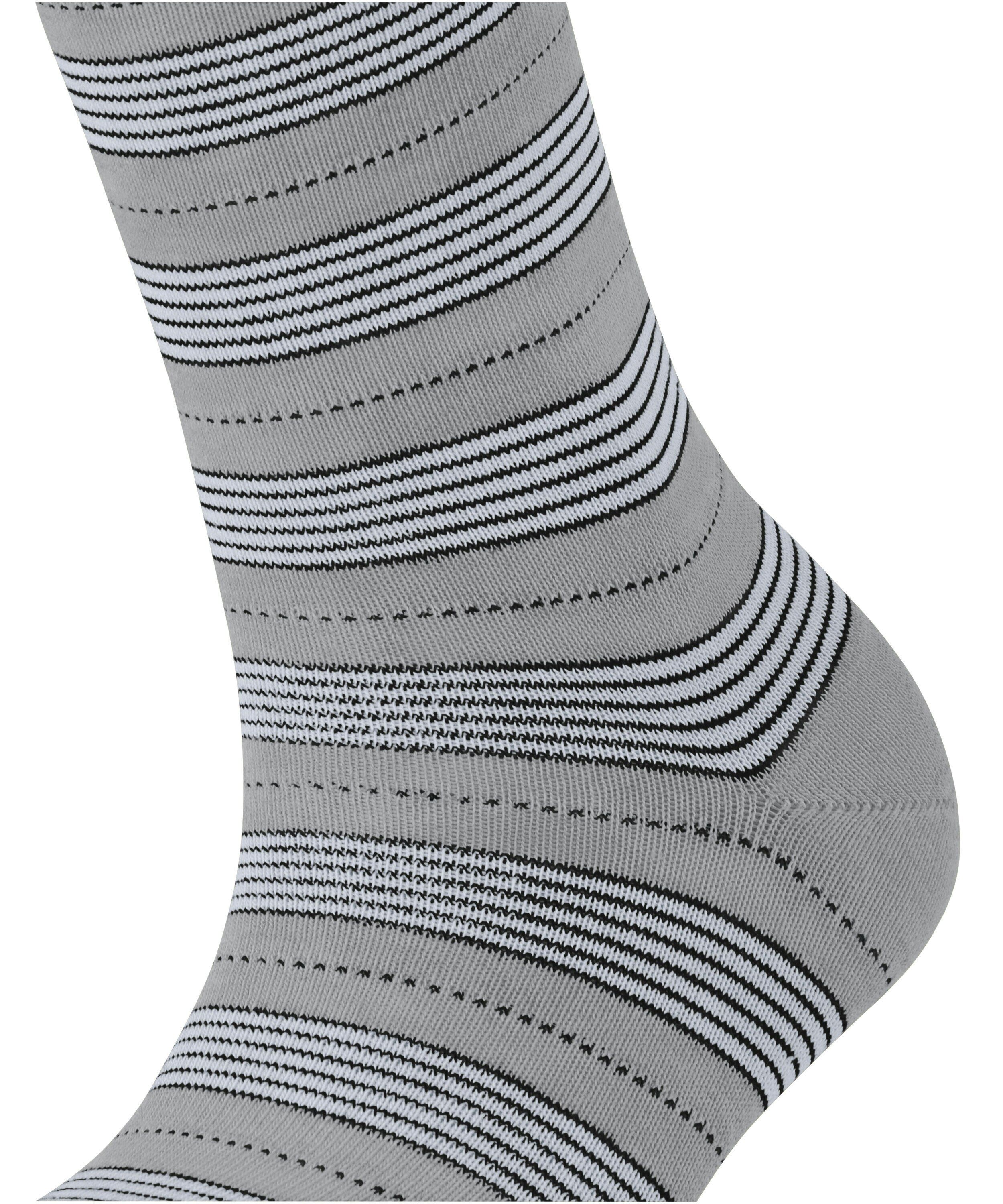 FALKE Stripe Uniform damessokken, zilvergrijs (silver)