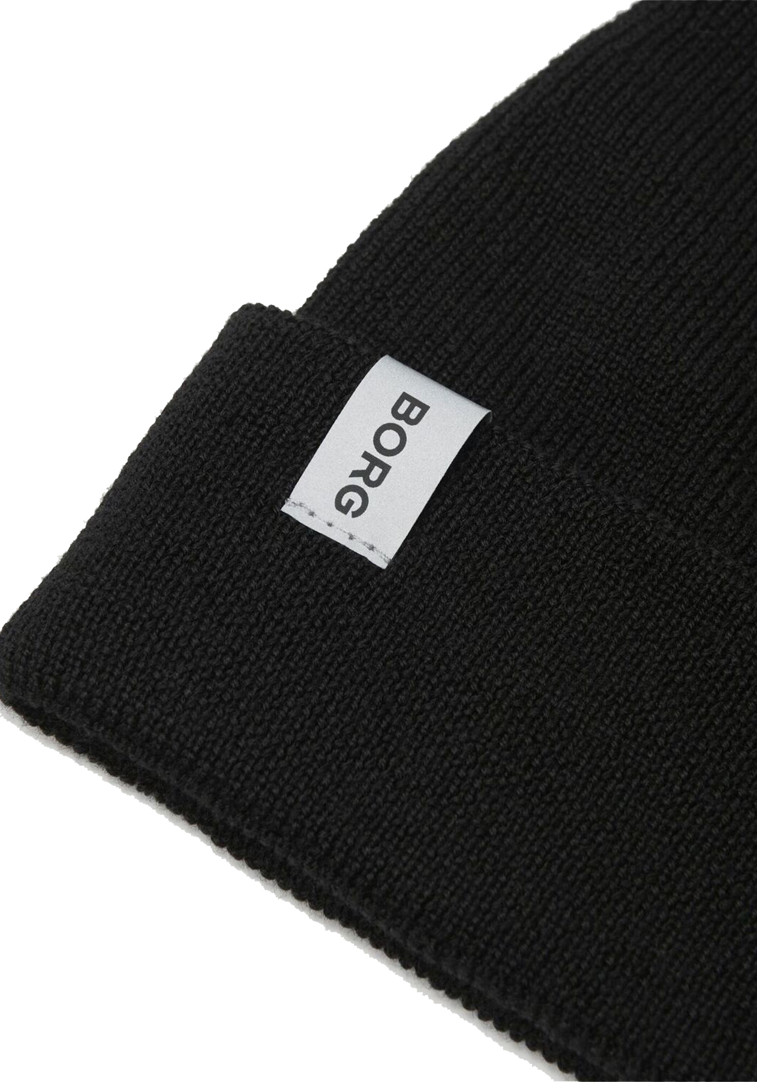 Bjorn Borg running beanie, zwart