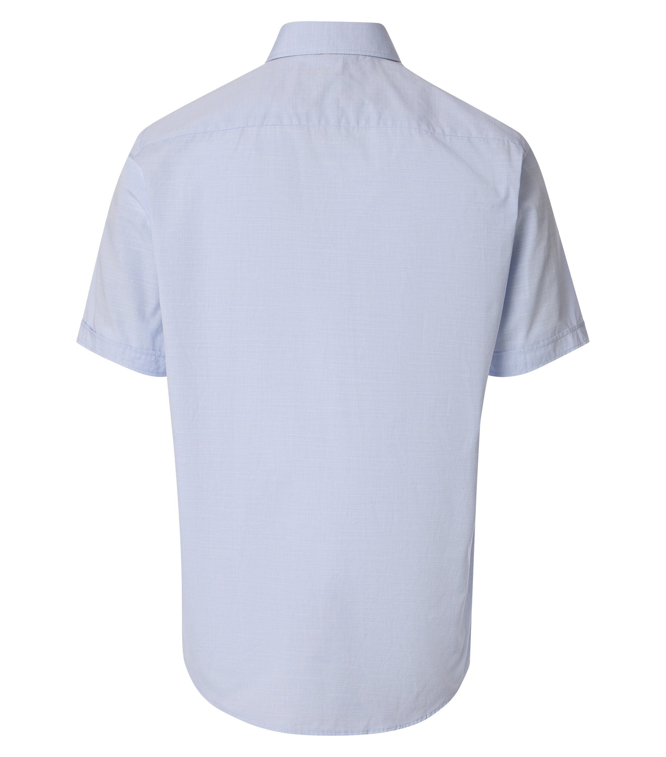 CASA MODA Sport casual fit overhemd, korte mouw, chambray, lichtblauw