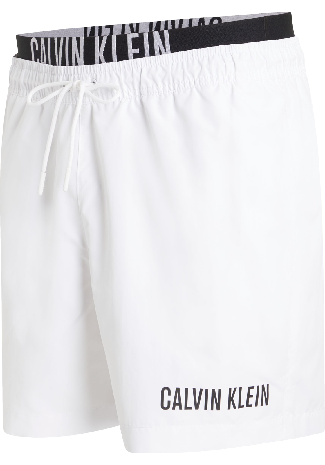 1-8720109702637-calvin_klein-zwembroeken-V24_HR Calvin Klein Medium Drawstring double waistband swimshort, heren zwembroek, wit