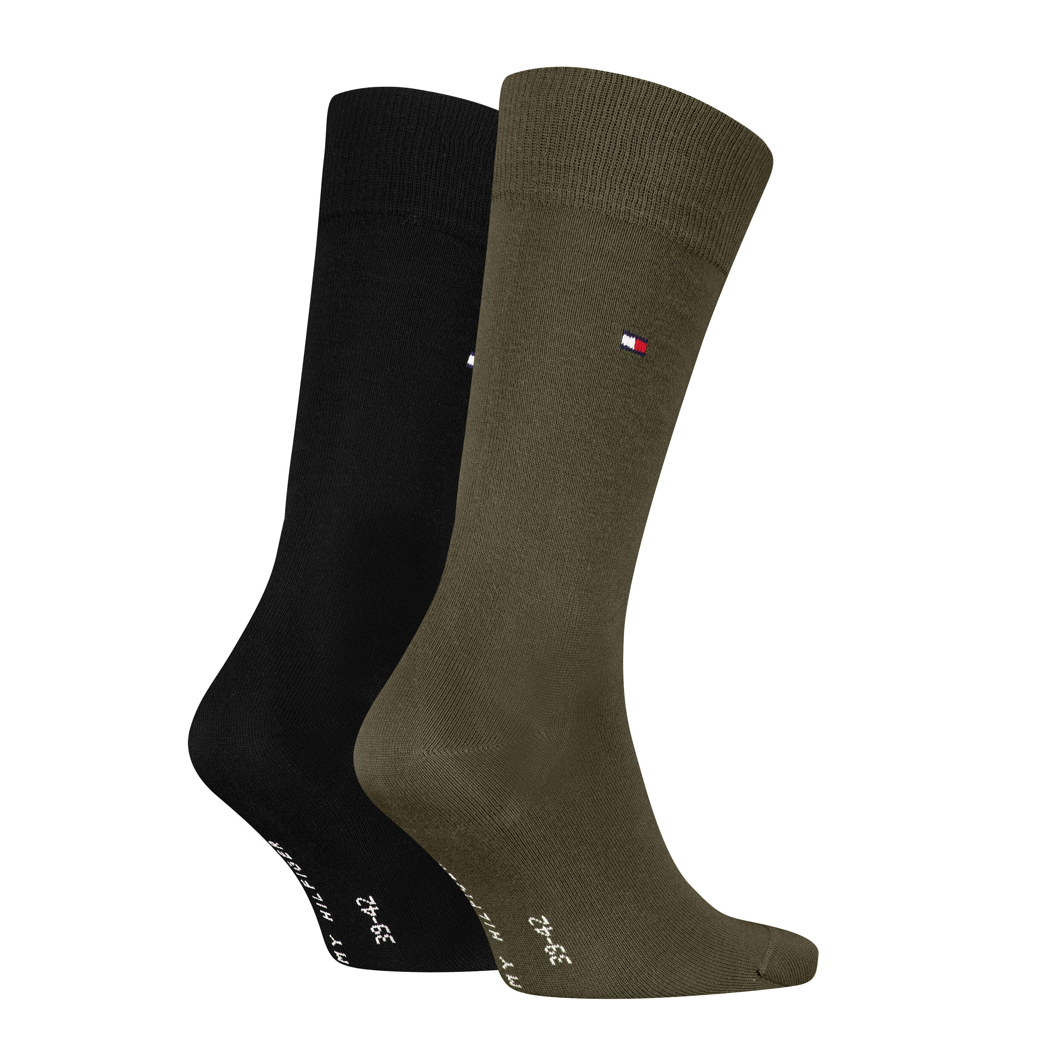 Tommy Hilfiger Sock Classic (2-pack), heren sokken, army groen