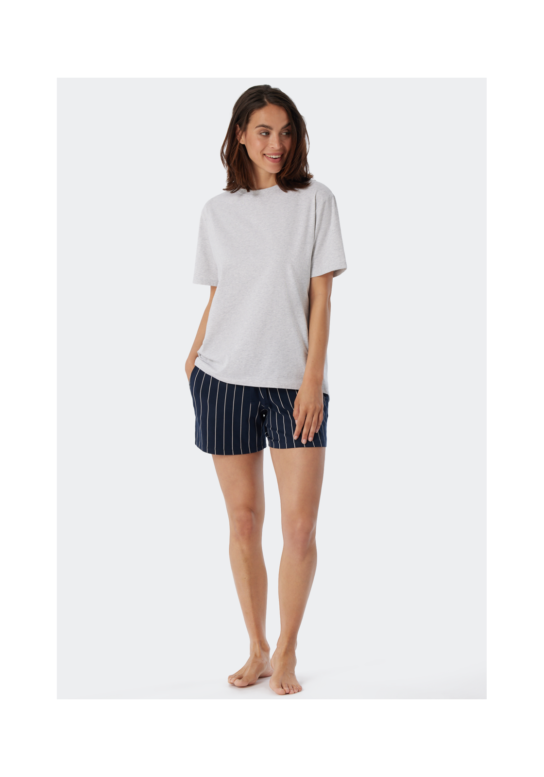 image_8_179267-202_4_1280x1280 SCHIESSER Mix+Relax T-shirt, dames shirt korte mouwen grijs-gemeleerd