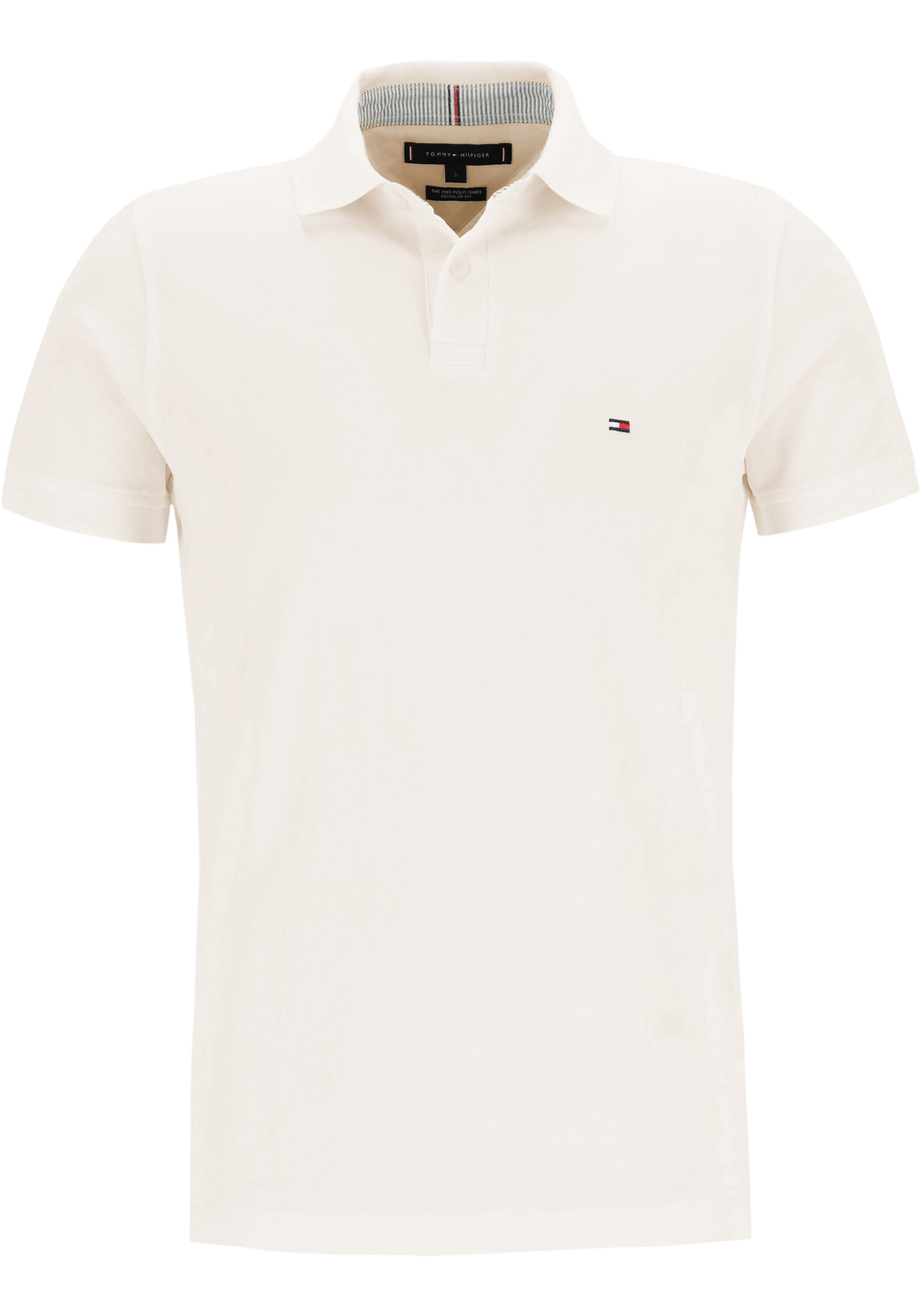 Tommy Hilfiger 1985 Regular Polo, heren poloshirt, offwhite