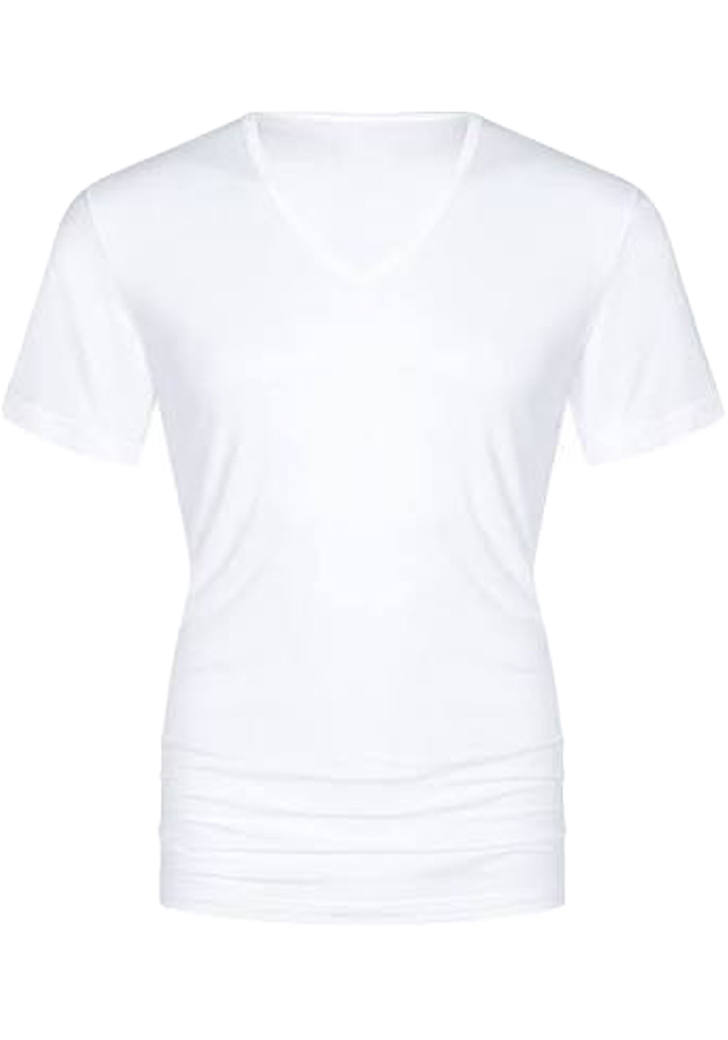Mey heren v-neck Superior, T-shirt met V-hals, wit