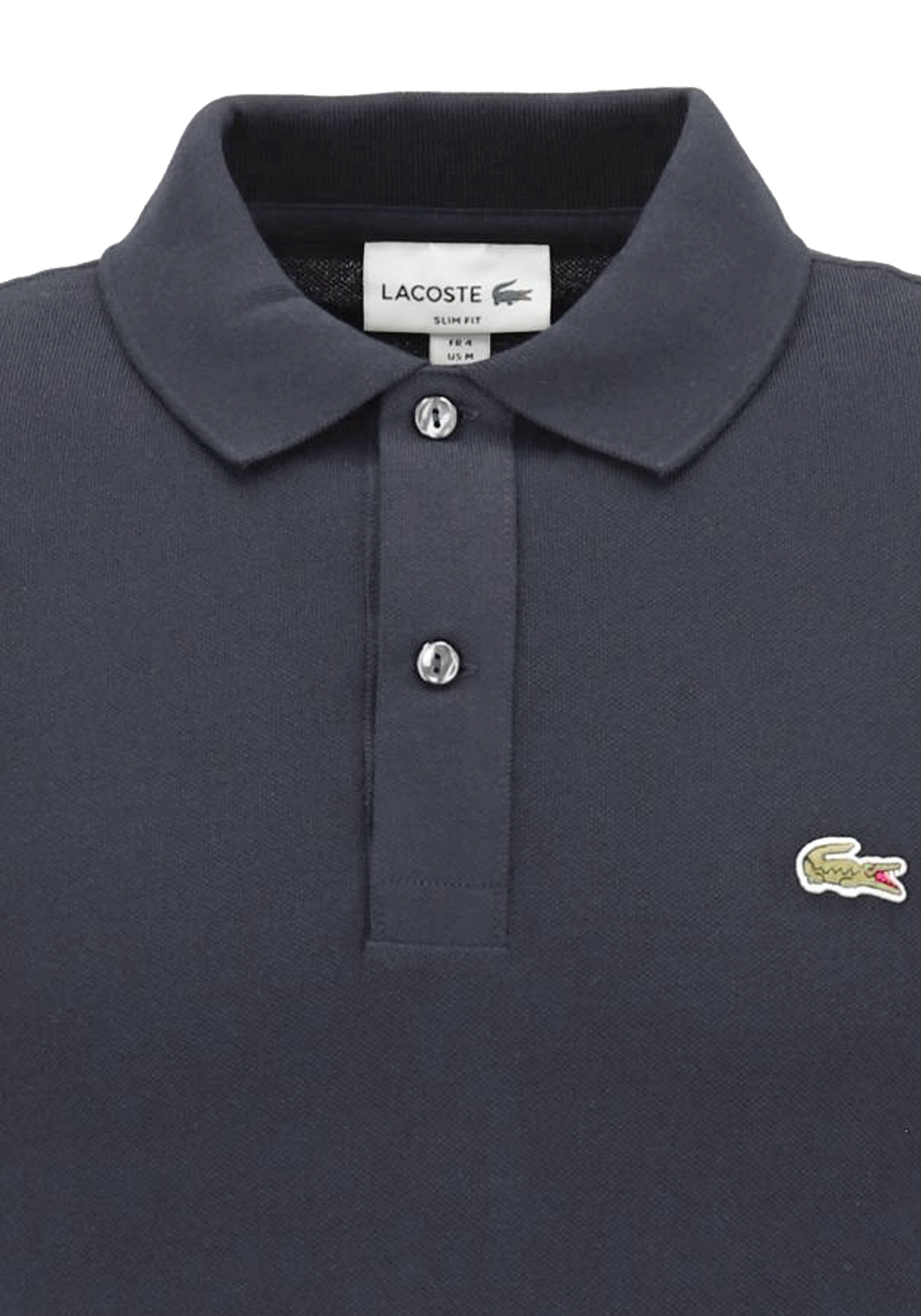 Lacoste Slim Fit polo, grafietgrijs