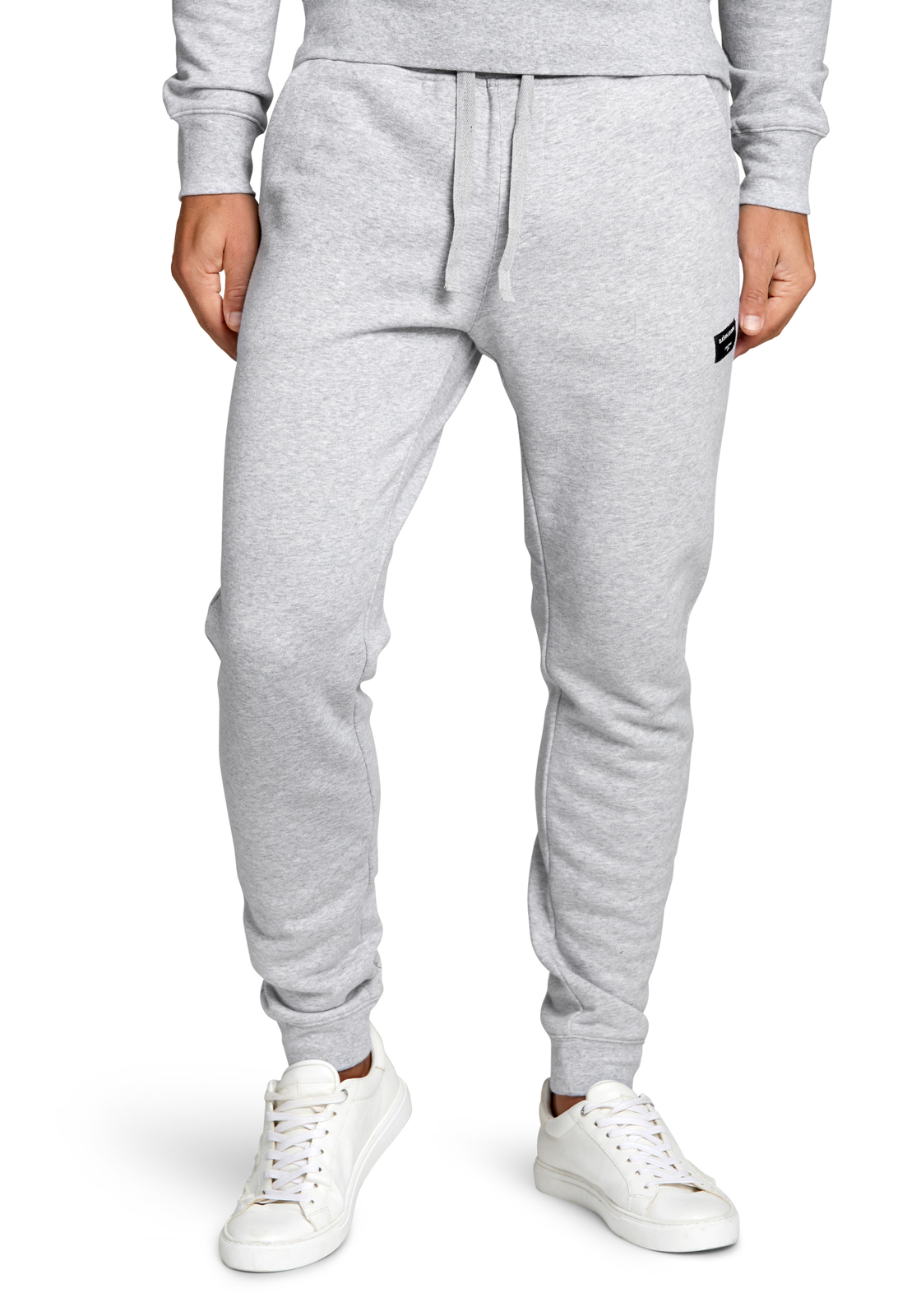5-7321465147844-bjorn-borg_HR Bjorn Borg tapered pant, heren joggingbroek dik, lichtgrijs melange