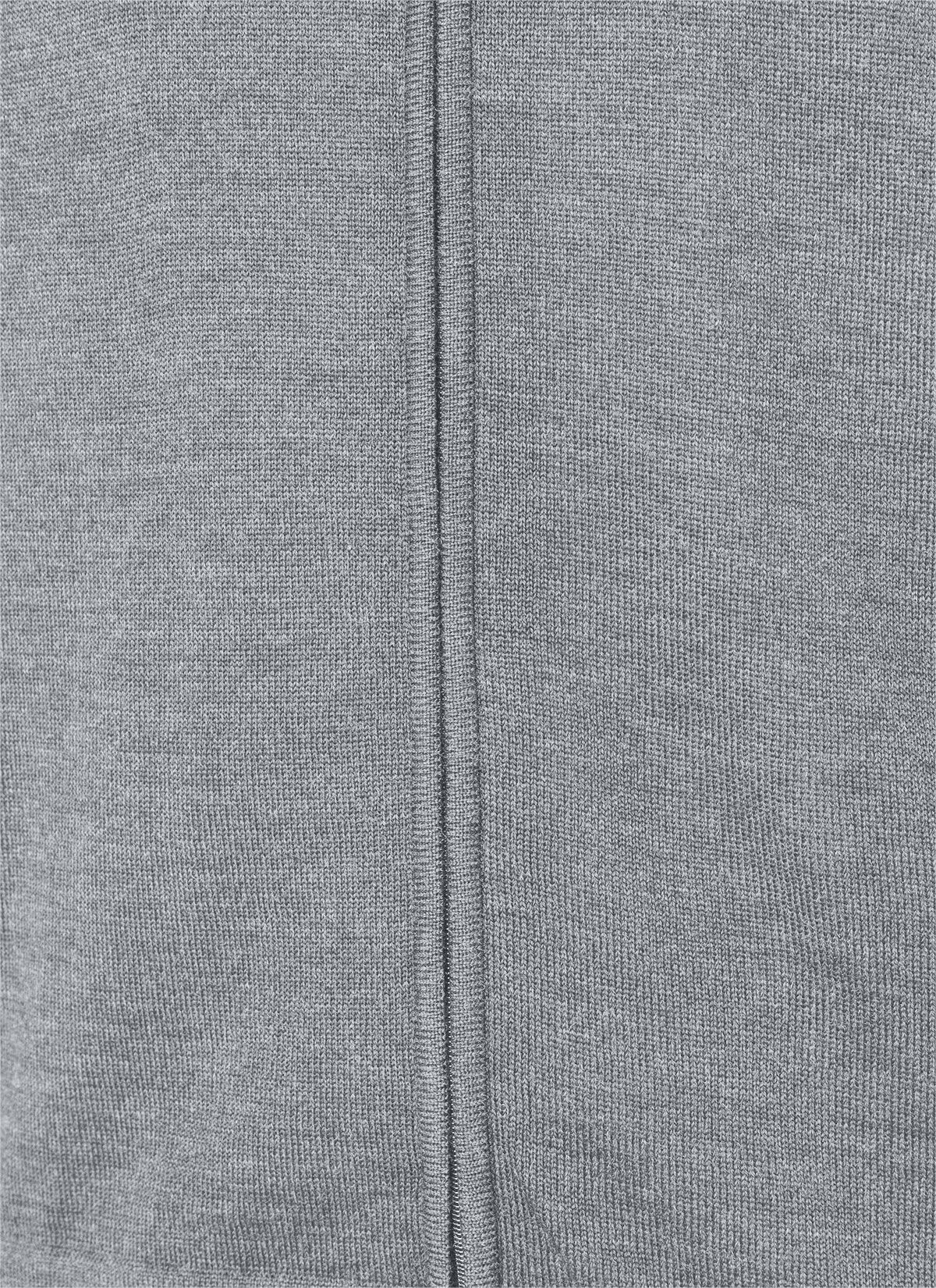 MAERZ Regular Fit heren vest met rits wol, grijs
