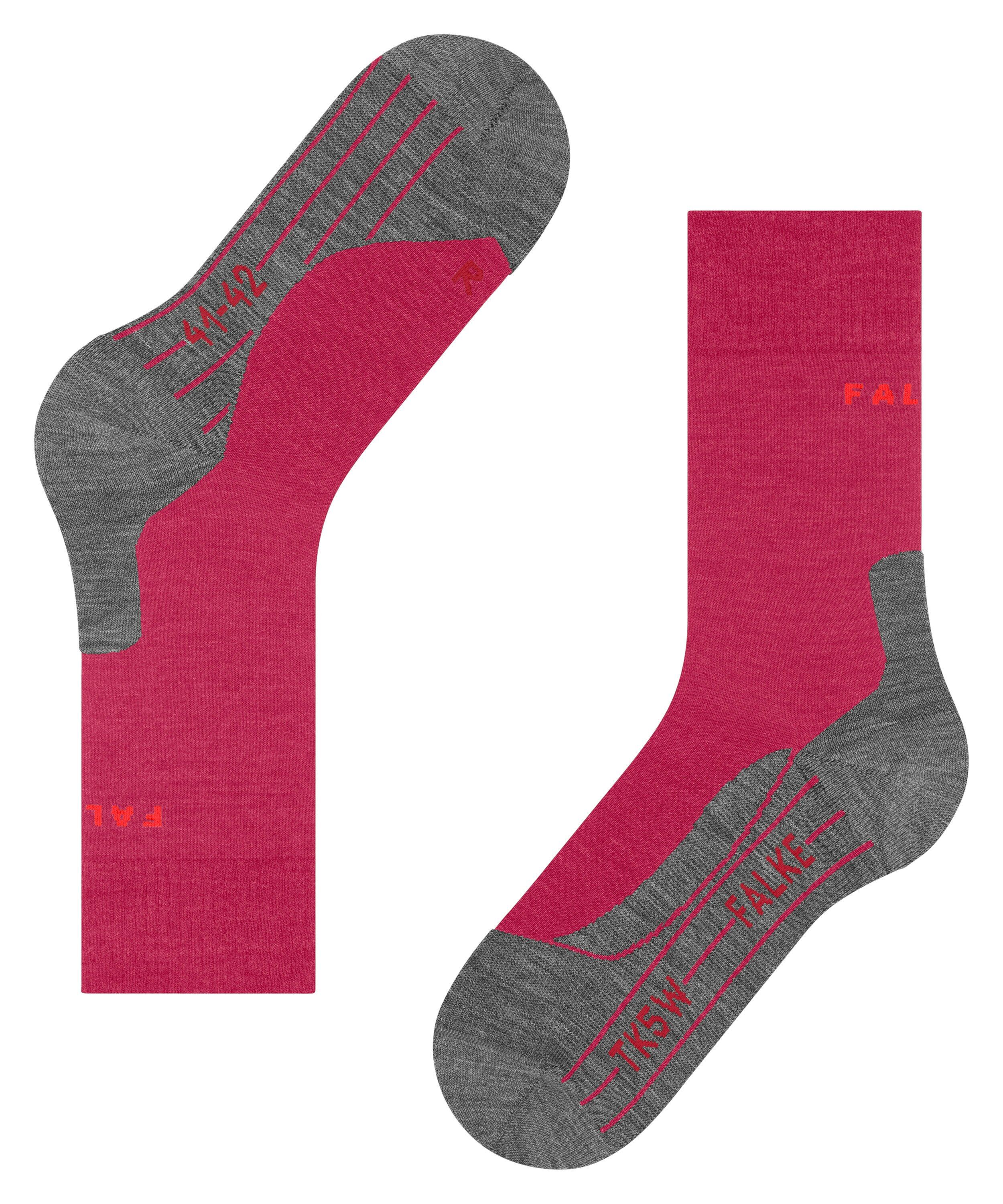 FALKE TK5 Wander dames trekking sokken, grijs (rose/grey)