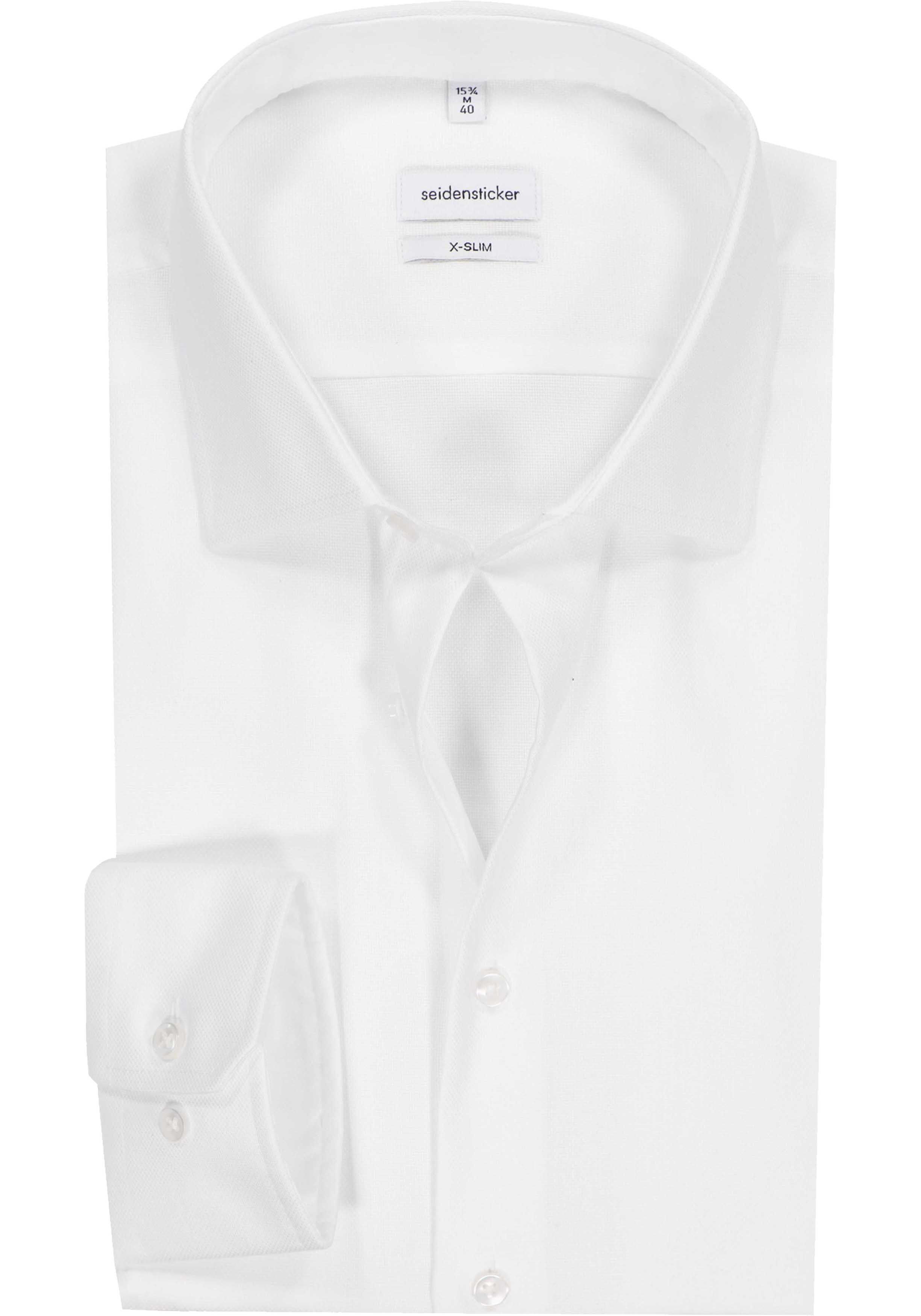 Seidensticker x-slim fit overhemd, wit structuur