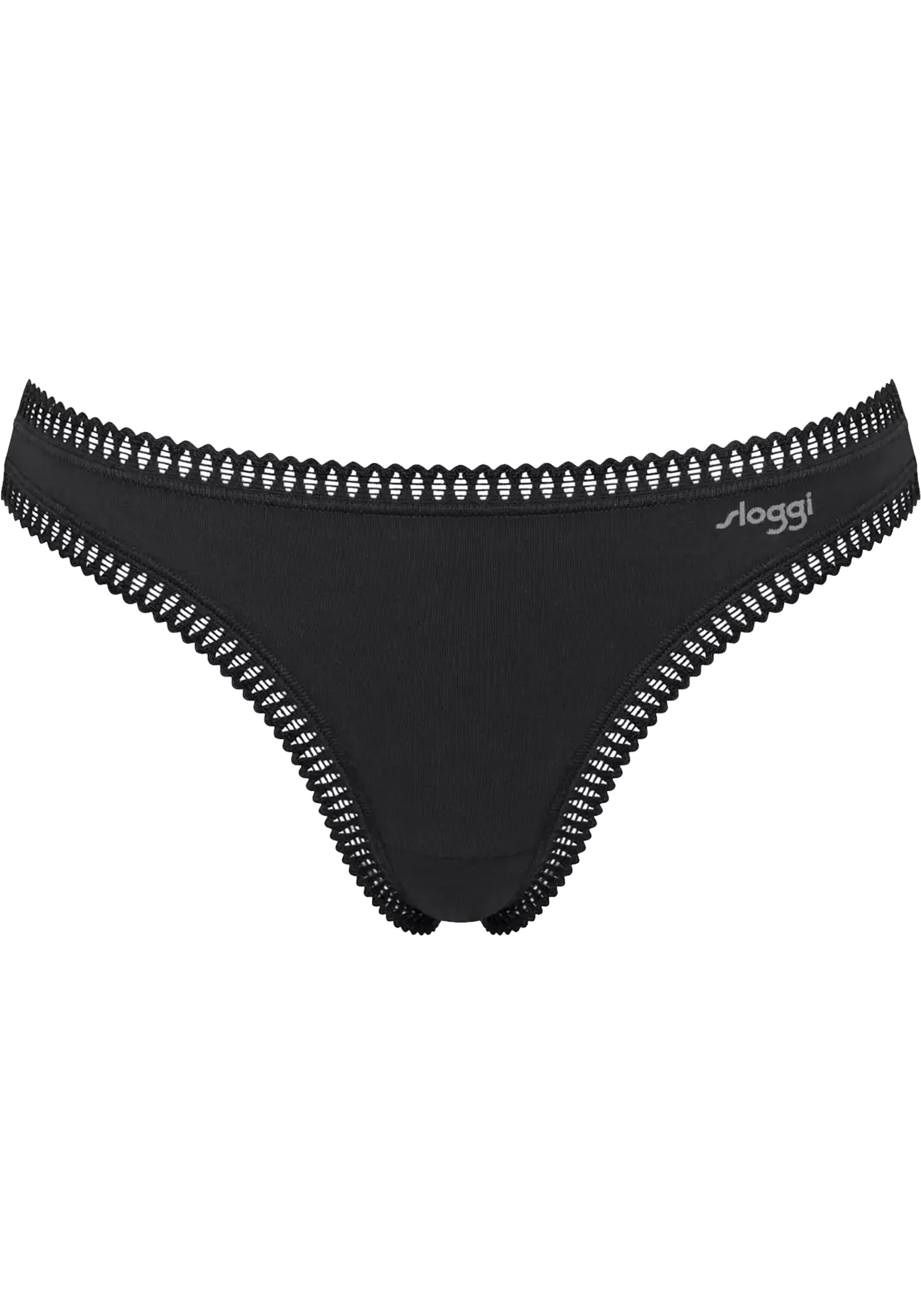 Sloggi Women GO Crush String (3-pack), dames string, zwart, blauw, print