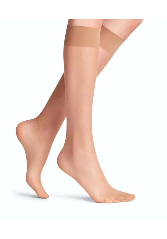 FALKE Seidenglatt 15 DEN dames kniekousen, beige (powder) FALKE Seidenglatt 15 DEN dames kniekousen, beige (powder)