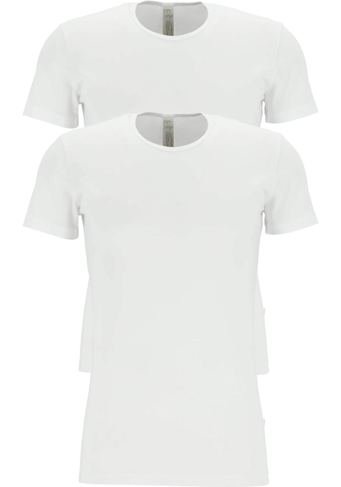 1-7611358604838-sloggi-SL_101631550003_TS_2p_wit_4fotos_HR Sloggi Men 24/7 Shirt O-hals, heren T-shirts (2-pack), wit