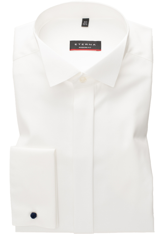 ETERNA modern fit overhemd, twill, ecru ETERNA modern fit overhemd, twill, ecru