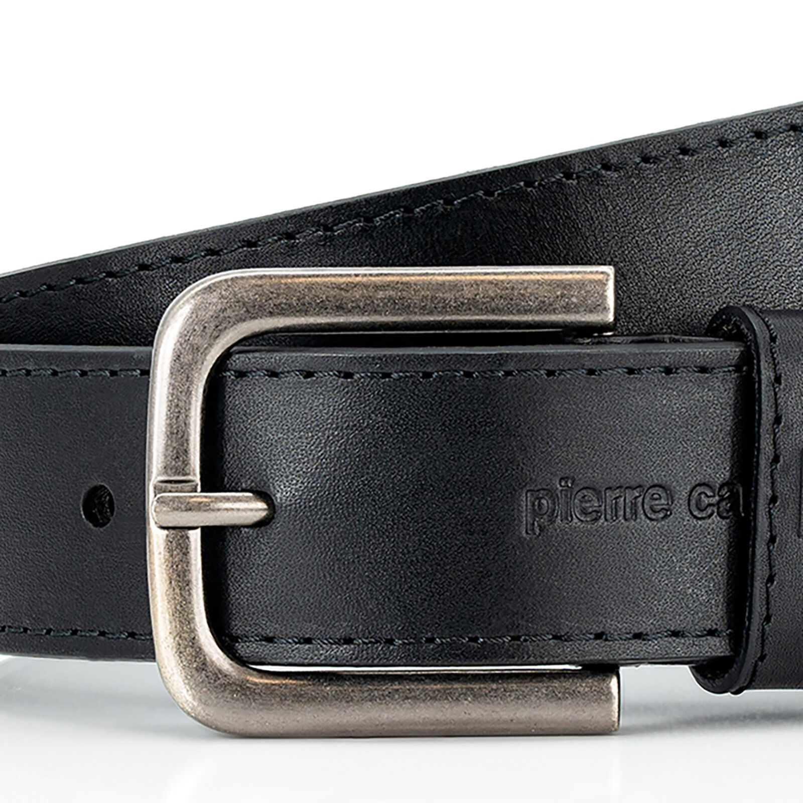 PIERRE CARDIN leren heren riem, zwart