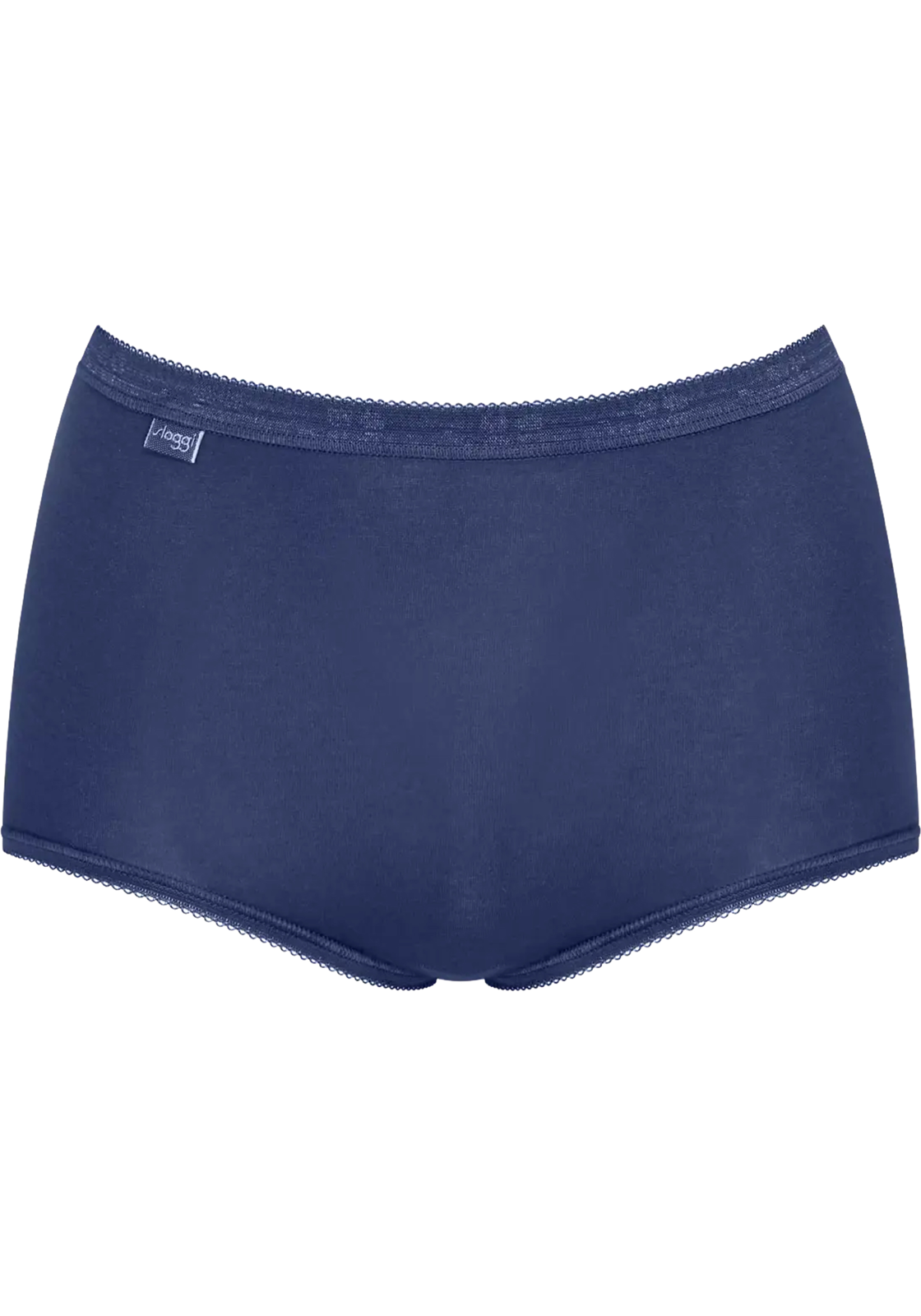 Sloggi Women Basic+ Maxi (4-pack), dames slip, wit, lichtblauw, donkerblauw, roze Sloggi Women Basic+ Maxi (4-pack), dames slip, wit, lichtblauw, donkerblauw, roze