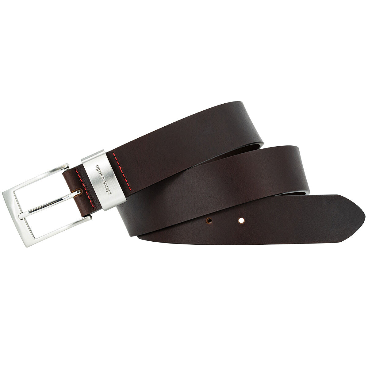 PIERRE CARDIN leren heren riem, bruin