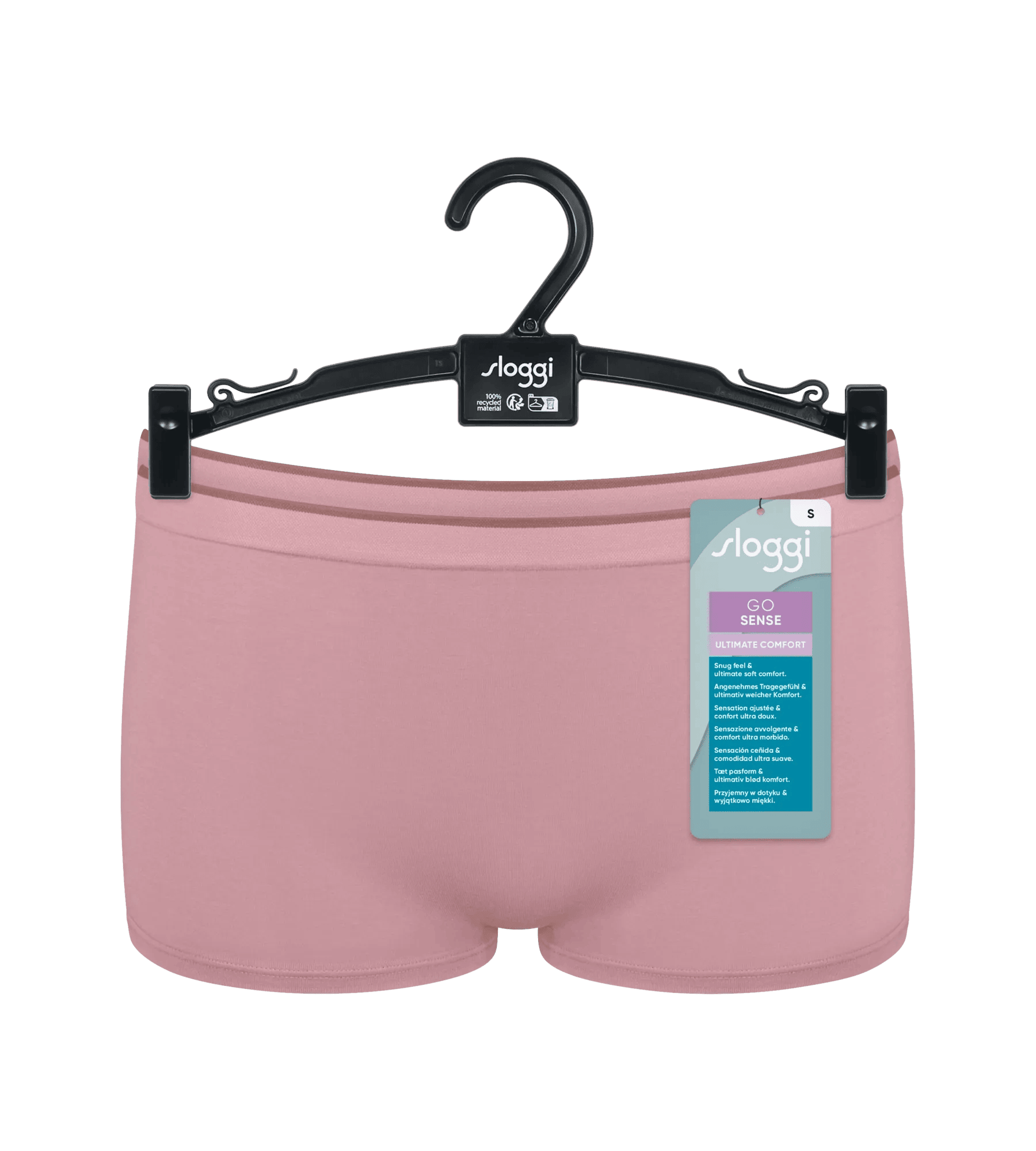 Sloggi Women GO Sense Short (2-pack), dames boxer, oudroze