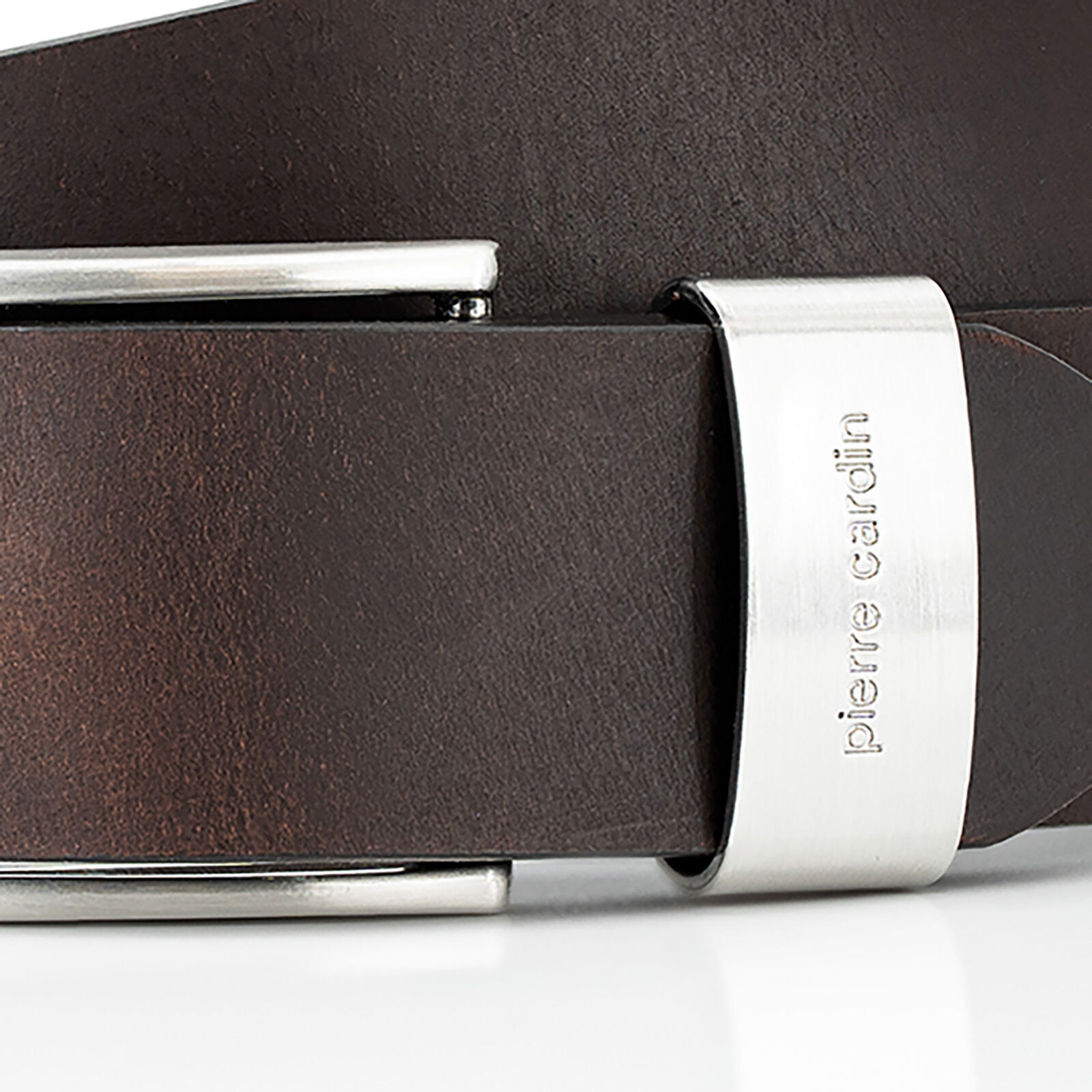 PIERRE CARDIN leren heren riem, bruin