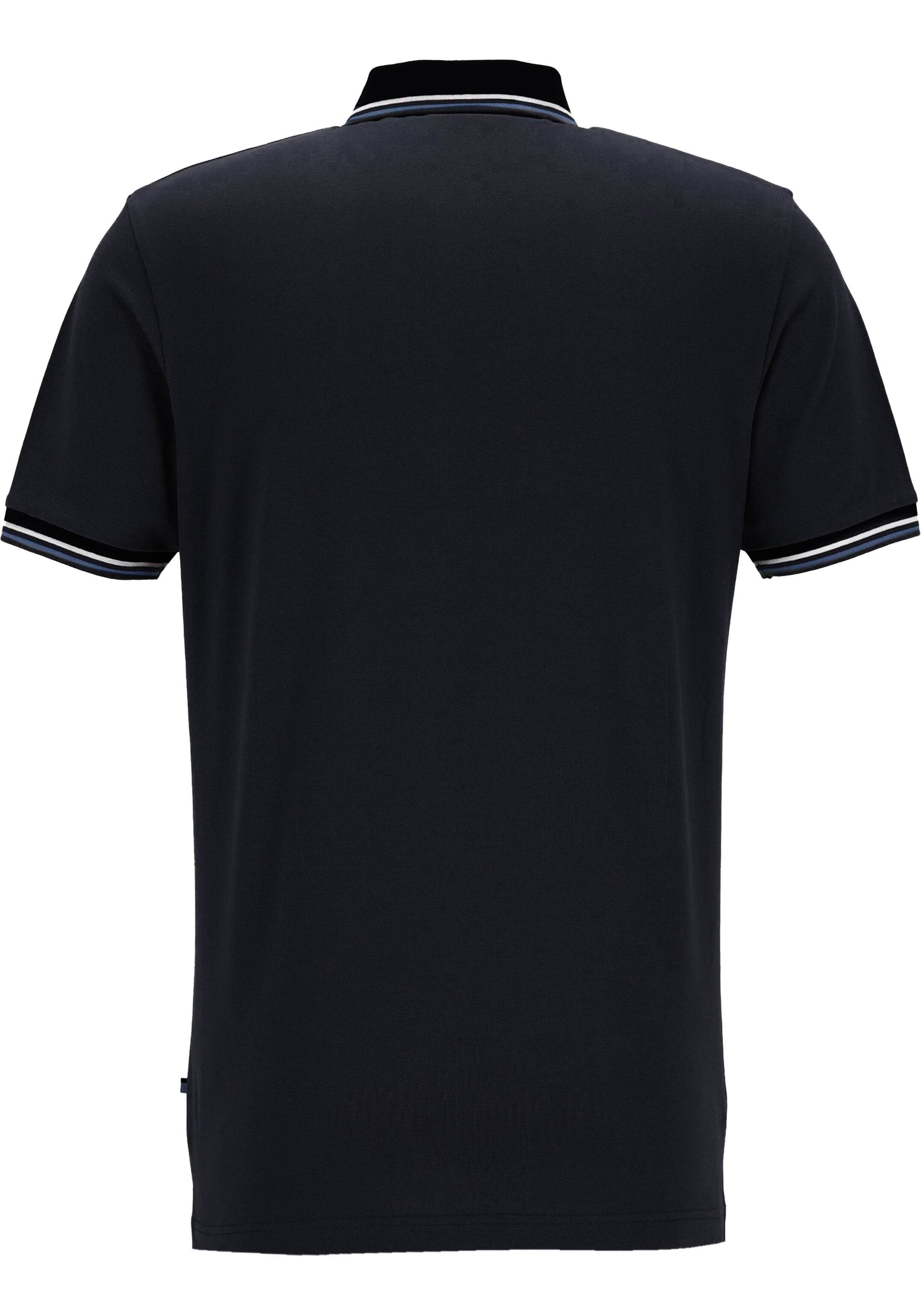 OLYMP Polo Casual, modern fit polo, zwart
