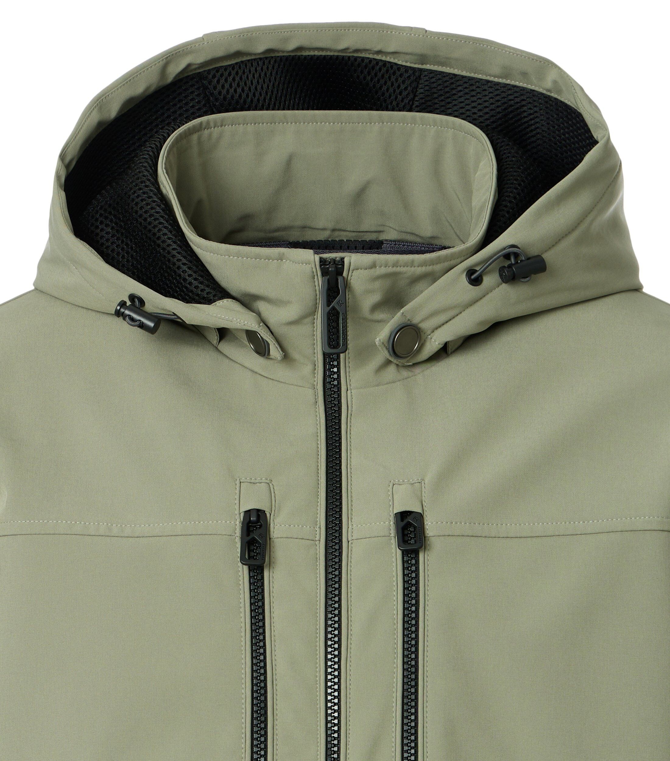 CASA MODA comfort fit tussenjas, groen, beige, wit