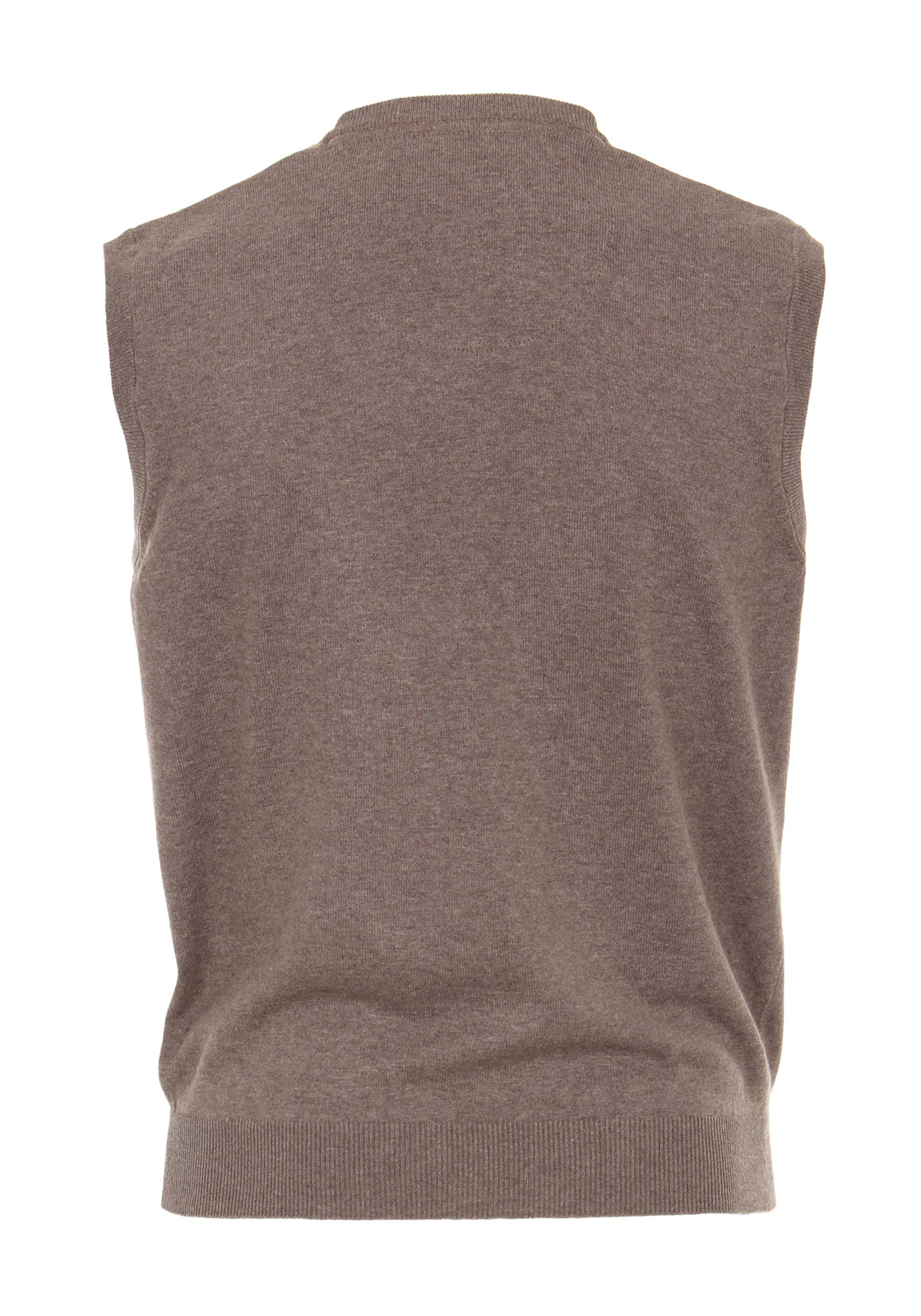 3-4049807809443-redmond-spencer_HR Redmond heren spencer katoen, V-hals, licht beige bruin