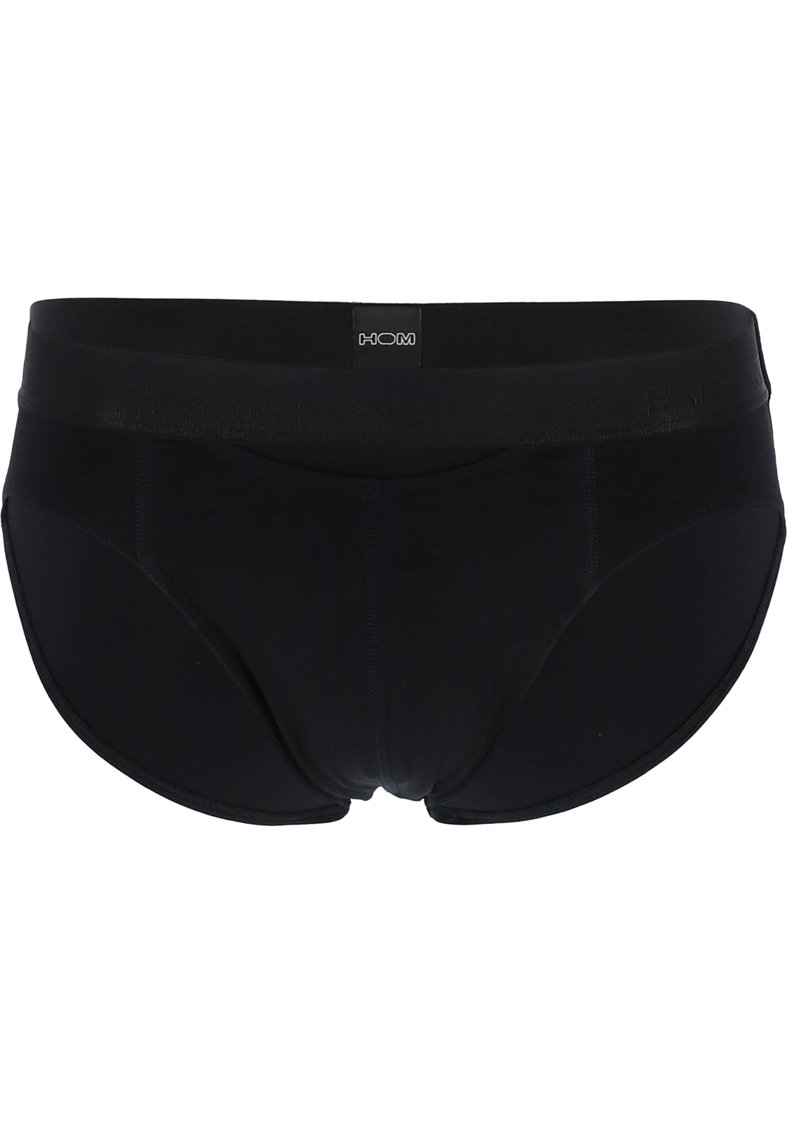 1-9009984073513-HOM-HOM_3595210004_BX_zwart_binnenstebuiten_HR HOM HO1 mini briefs slip (1-pack), herenslip met horizontale gulp, zwart