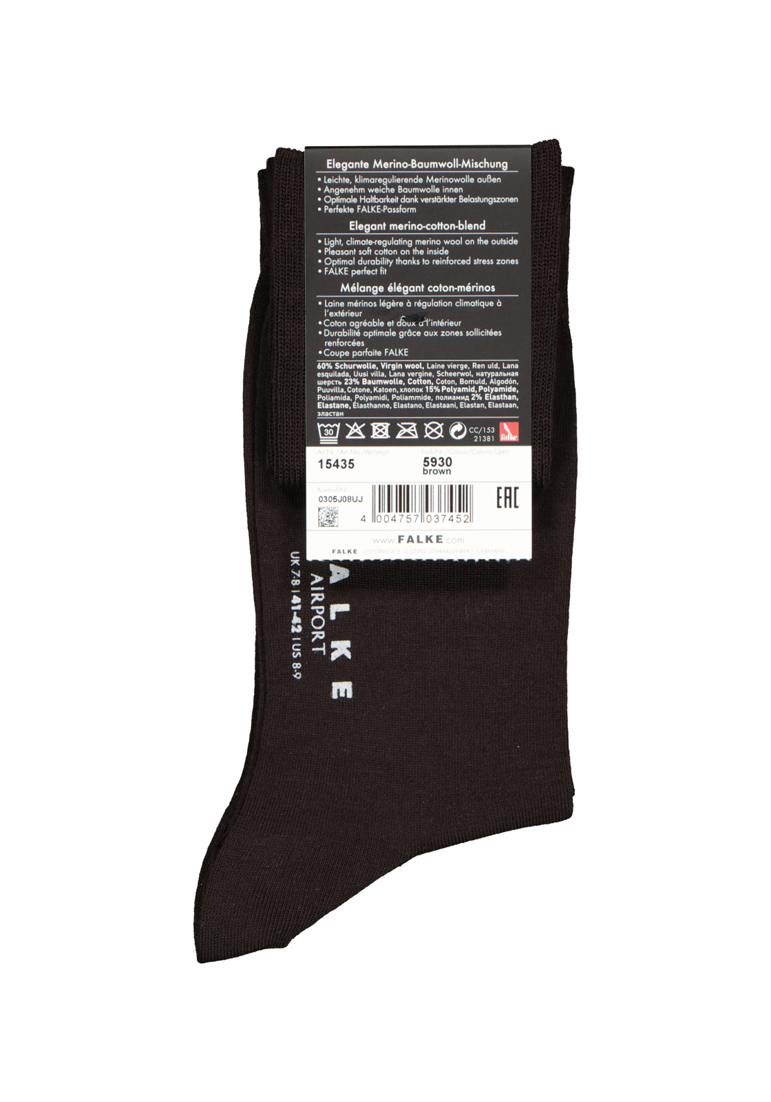 4-4004757037452_falke_kniekousen_HR FALKE Airport heren kniekousen, bruin (brown)