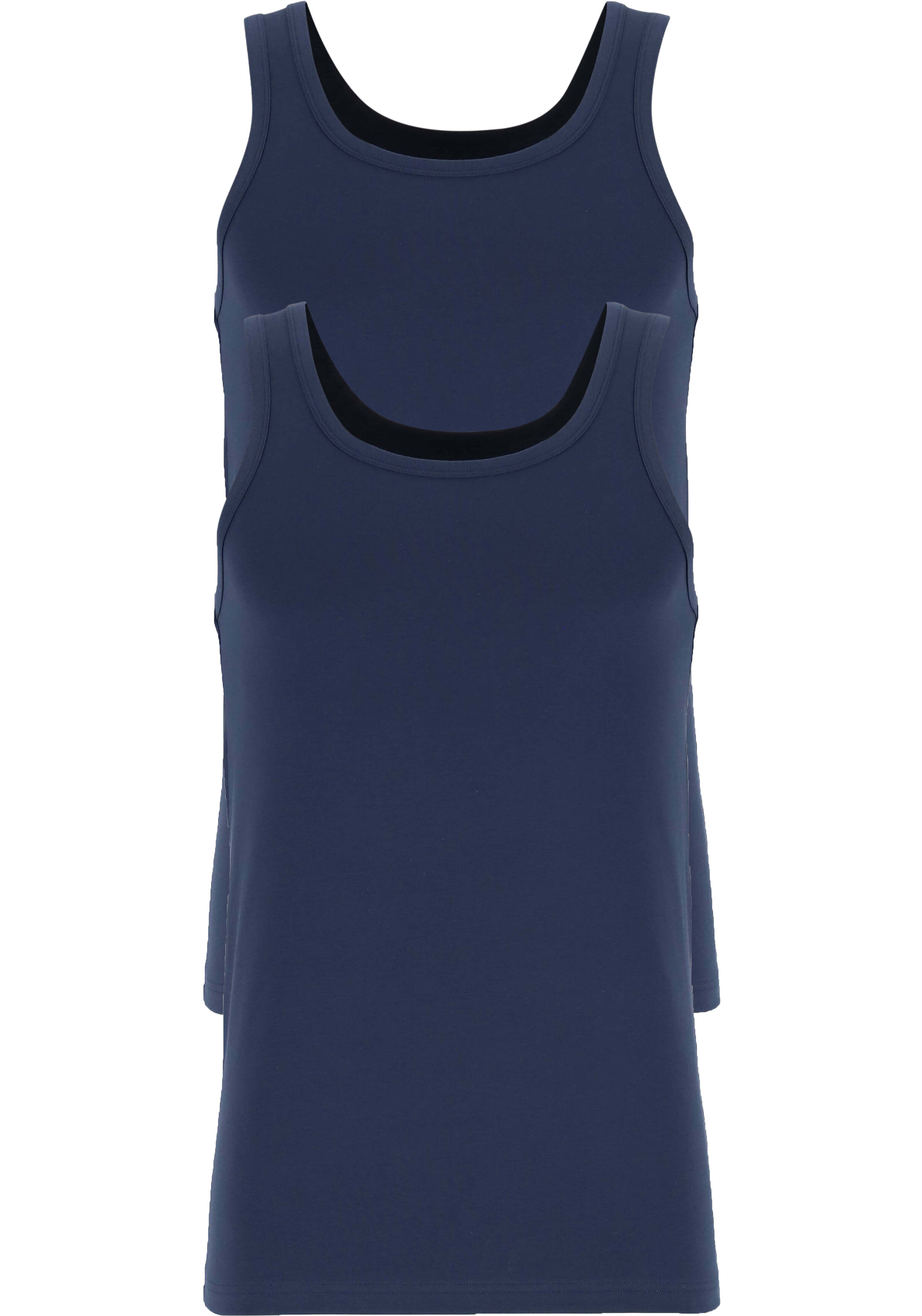 TEN CATE Basics men singlet (2-pack), heren hemden O-hals, blauw