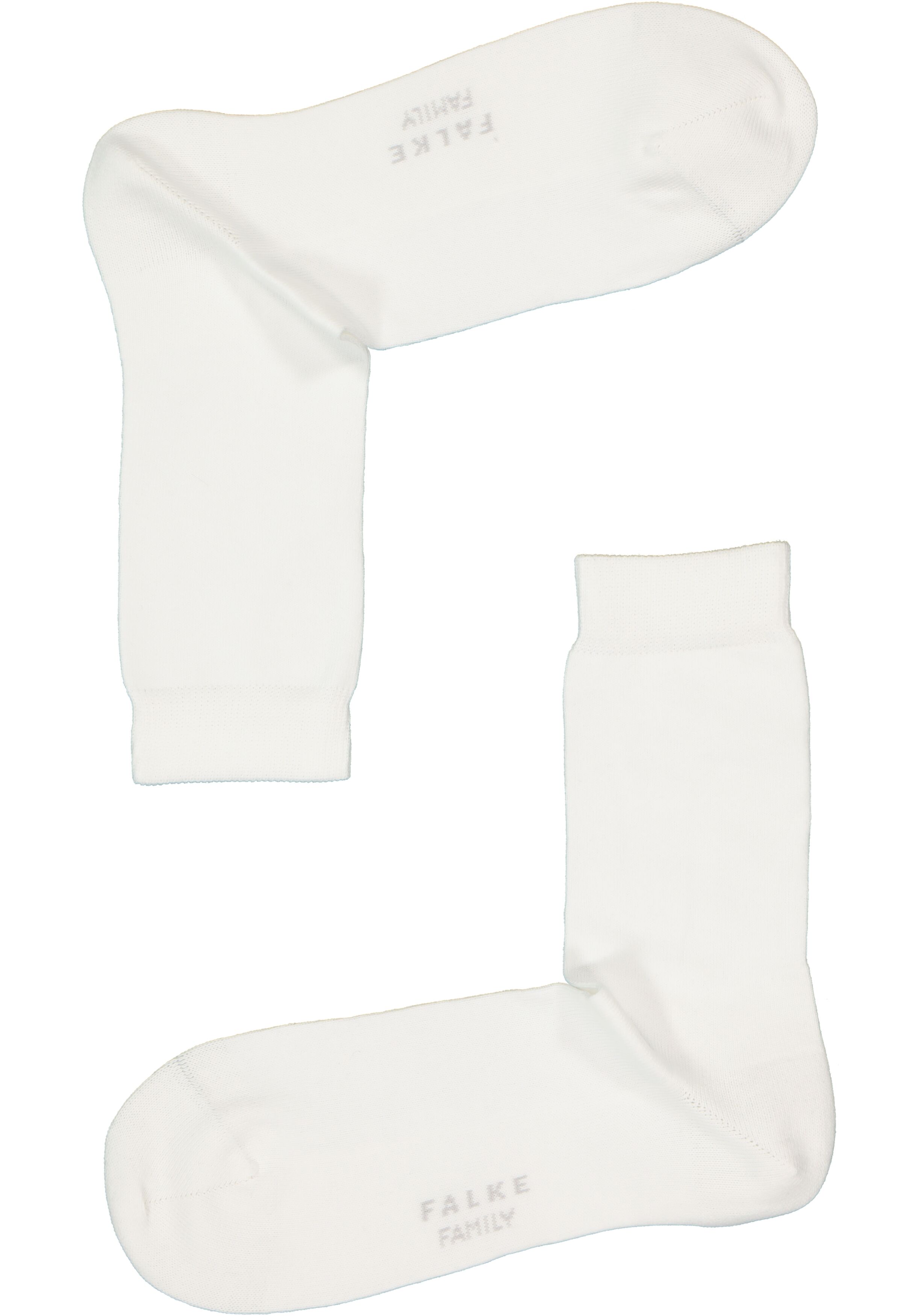 FALKE Family damessokken, katoen, wit (white)