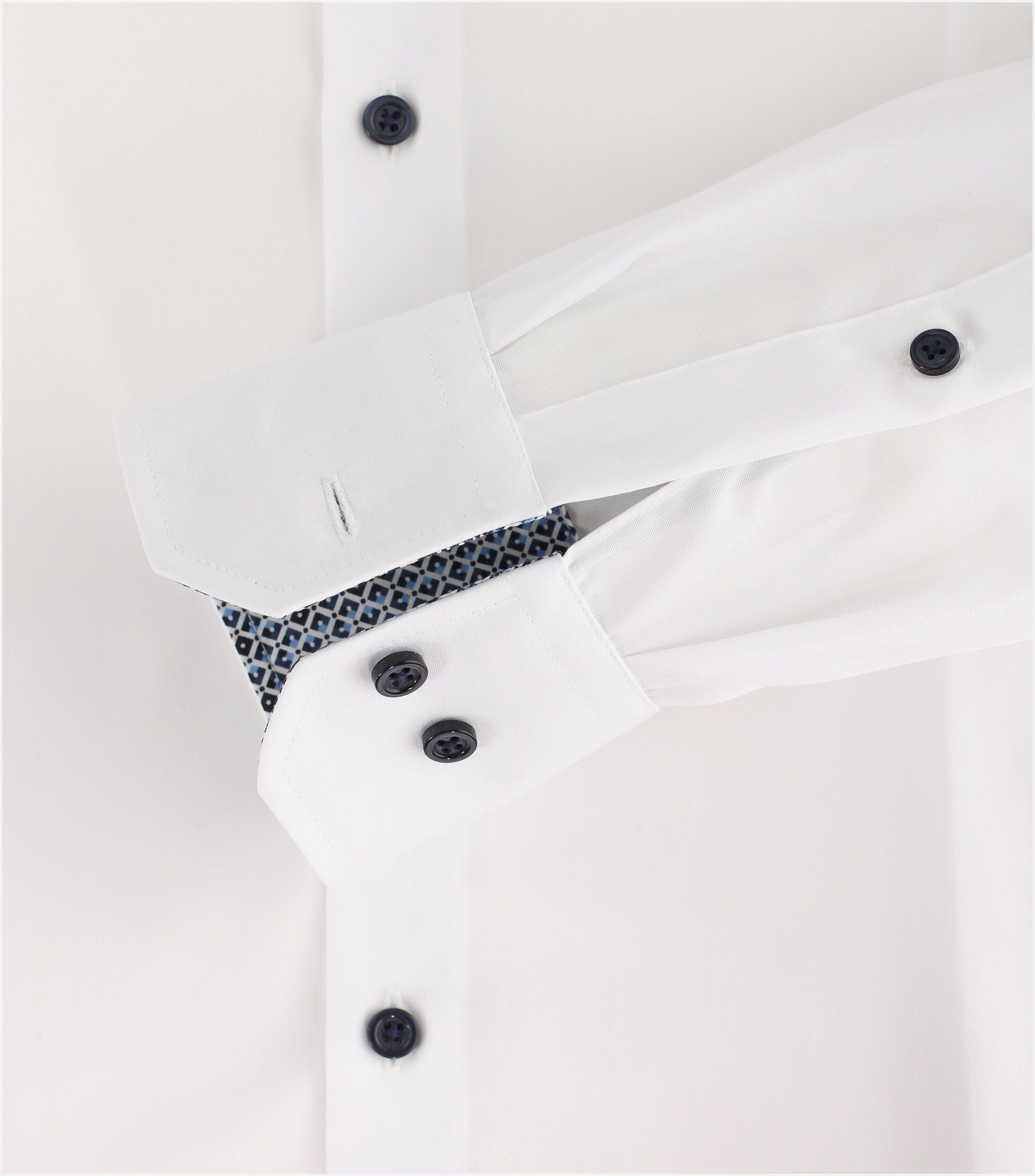 VENTI modern fit overhemd, popeline, wit