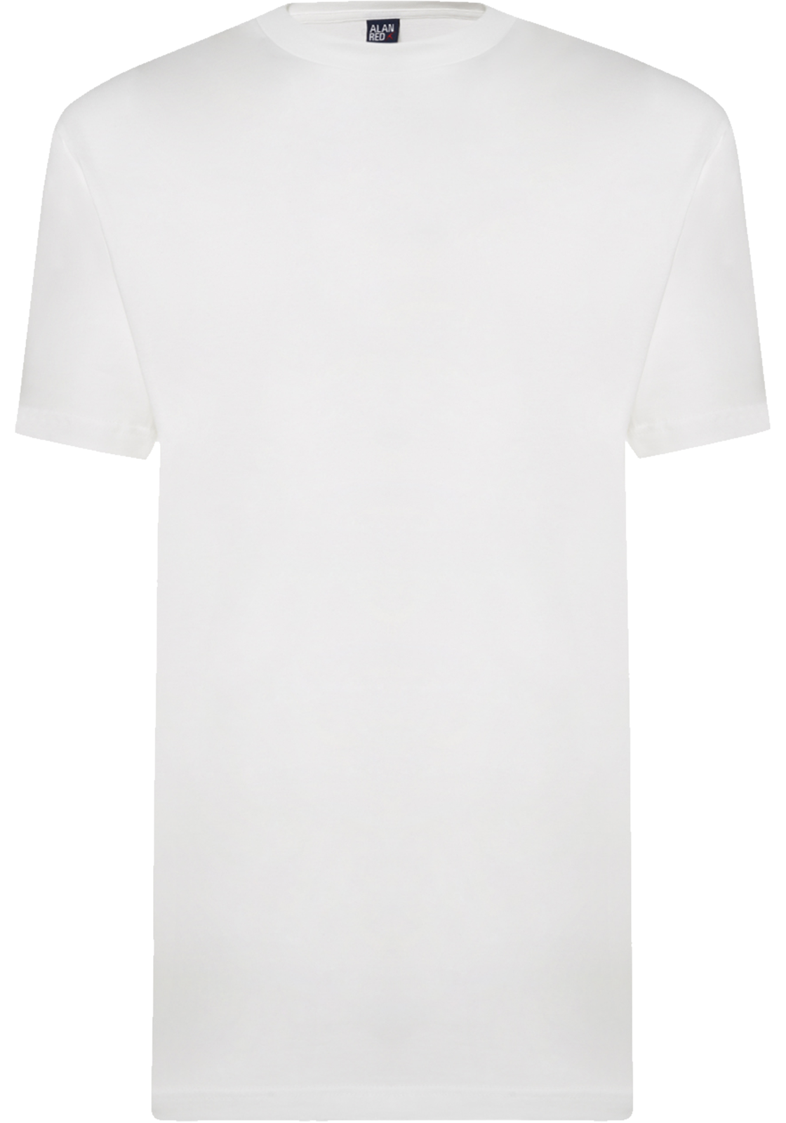 3-8052447527505-alan_red-virginia-wit_grijs_HR ALAN RED T-shirts Virginia (2-pack), O-hals, wit en grijs melange