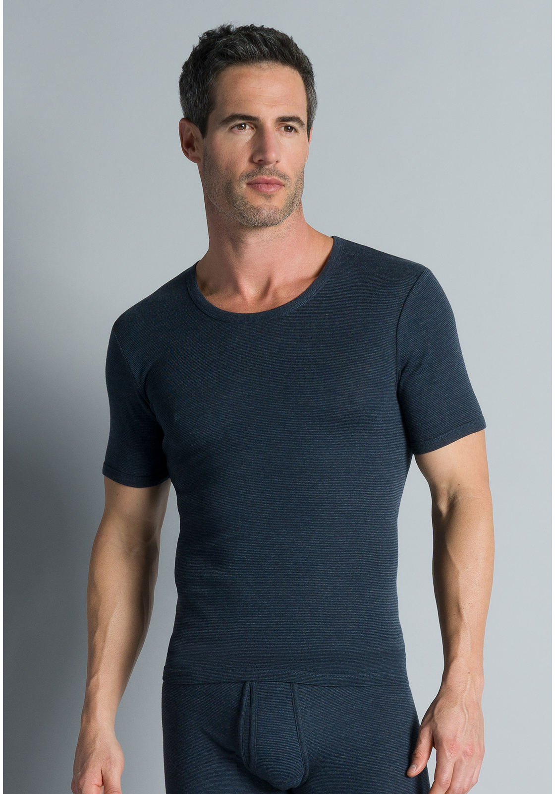 image_2_743001-8990-0622-01 Gotzburg heren T-shirt met O-hals (1-pack), middenblauw