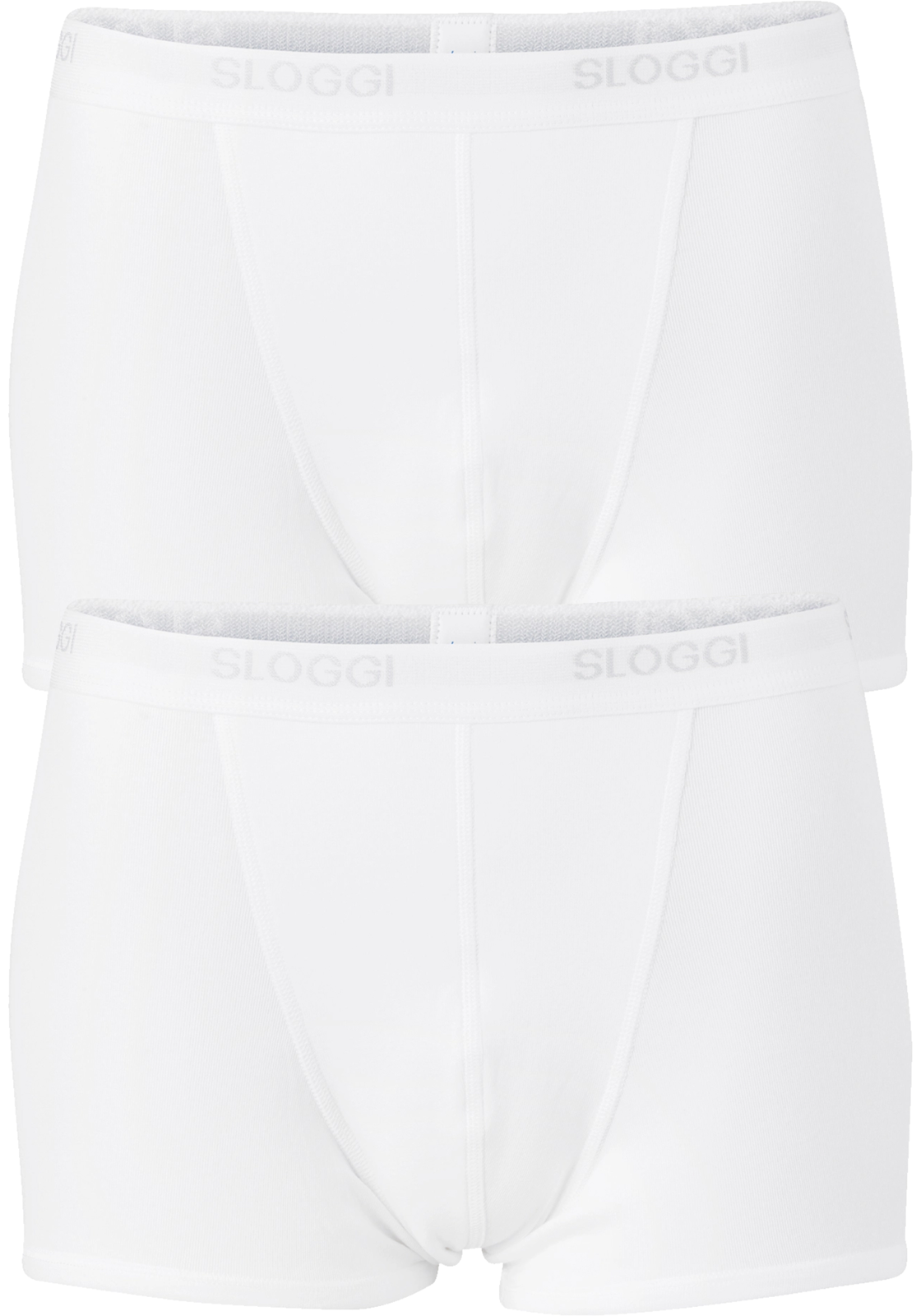 1-7613136663815_sloggi_boxer_2p_HR Sloggi Men Basic Short, heren boxers (2-pack), wit