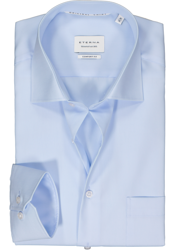 ETERNA comfort fit overhemd, popeline, lichtblauw ETERNA comfort fit overhemd, popeline, lichtblauw