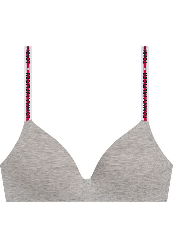 Tommy Hilfiger dames Nature Tech triangel BH, katoen met modal gevoerd, grijs melange Tommy Hilfiger dames Nature Tech triangel BH, katoen met modal gevoerd, grijs melange
