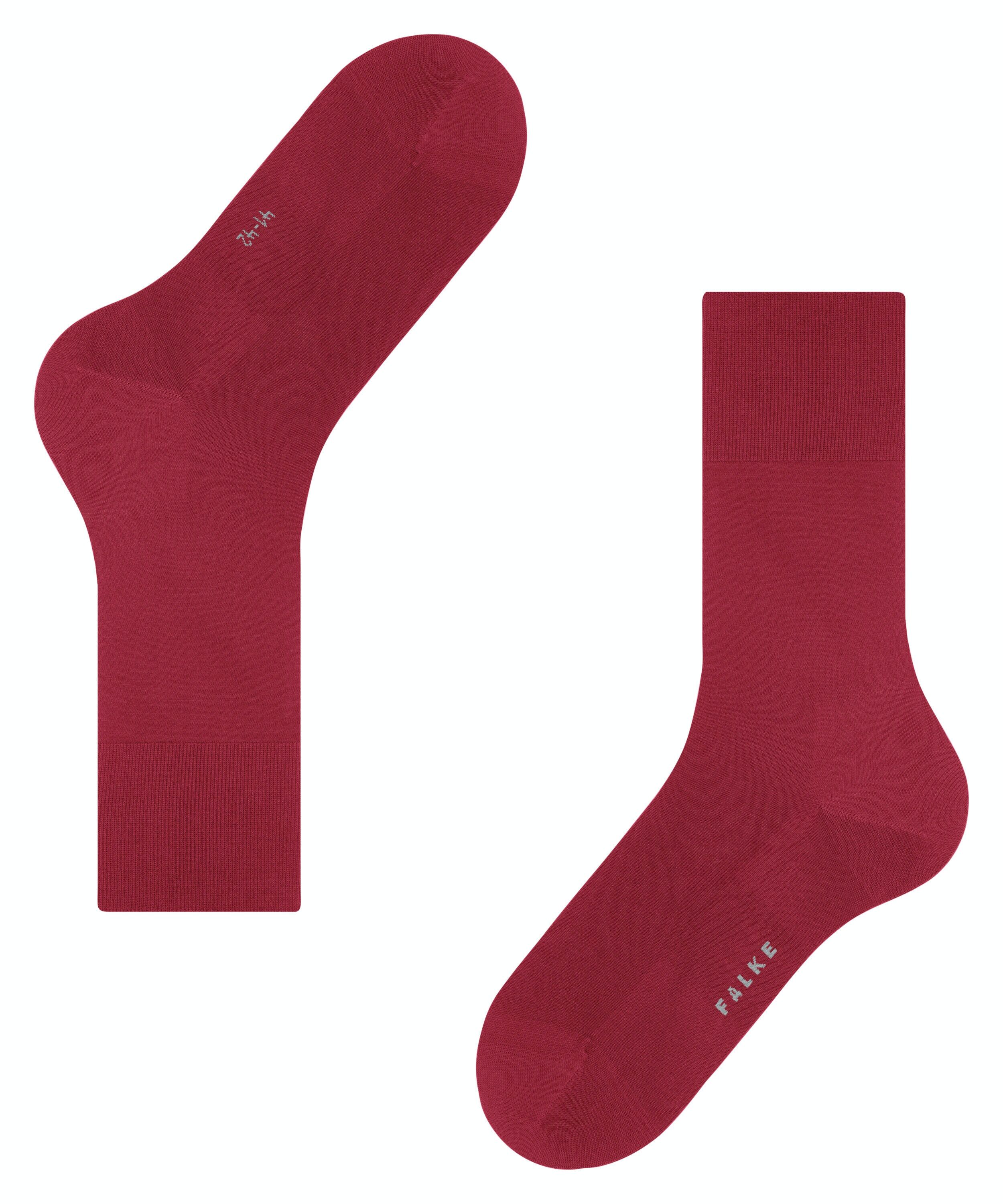 FALKE ClimaWool herensokken, rood (scarlet)