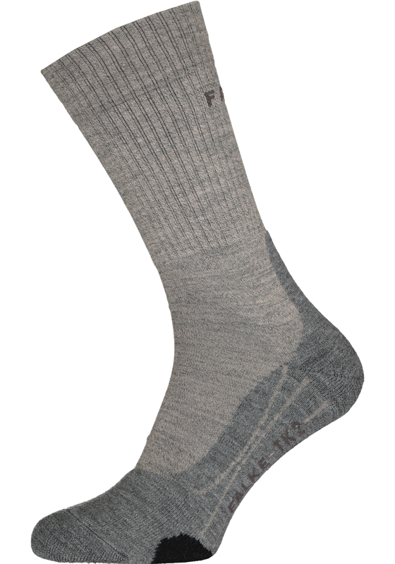 FALKE TK2 Wool heren wandelsokken, grijs (kitt mouline) FALKE TK2 Wool heren wandelsokken, grijs (kitt mouline)