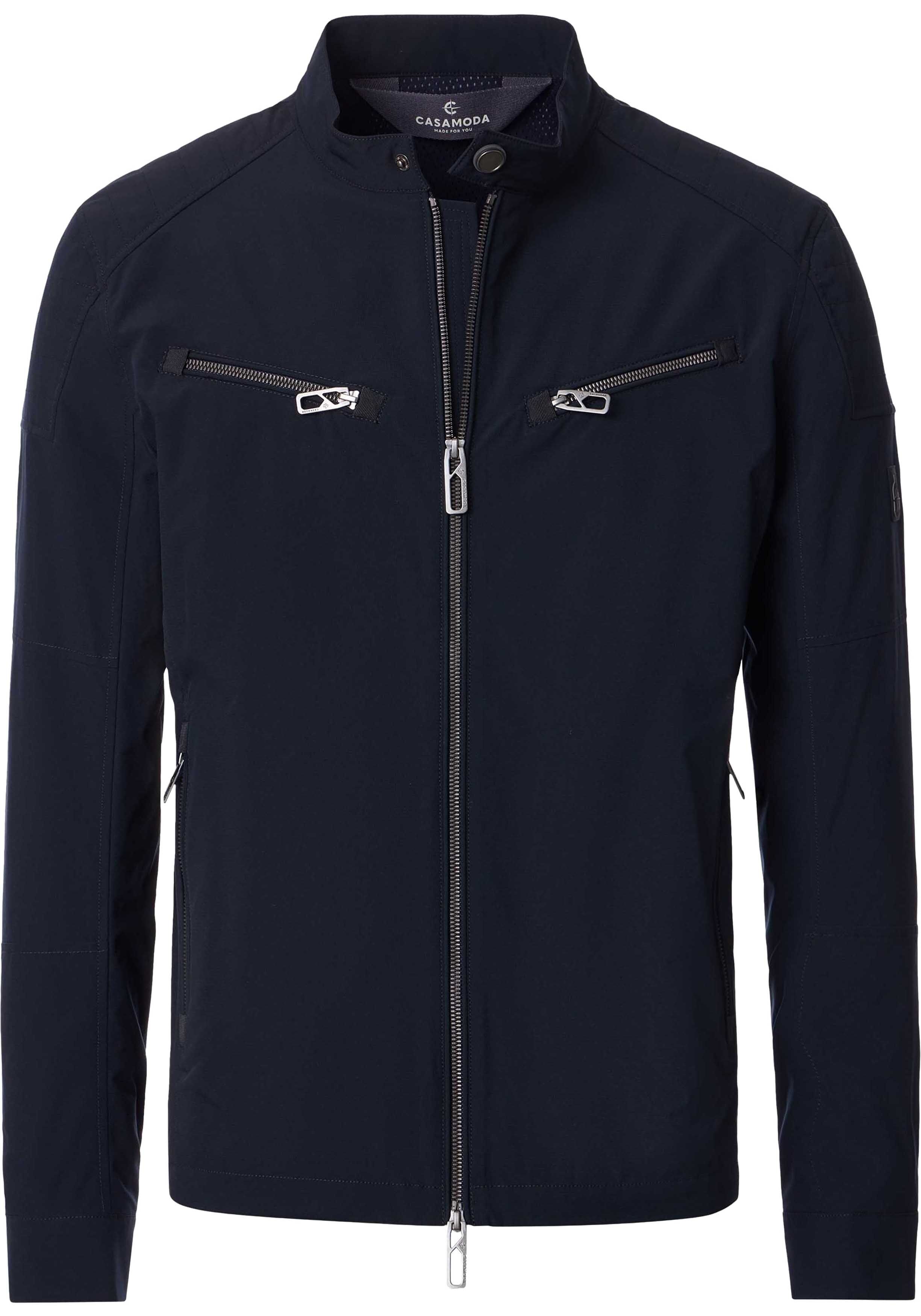 CASA MODA comfort fit tussenjas, donkerblauw, wit