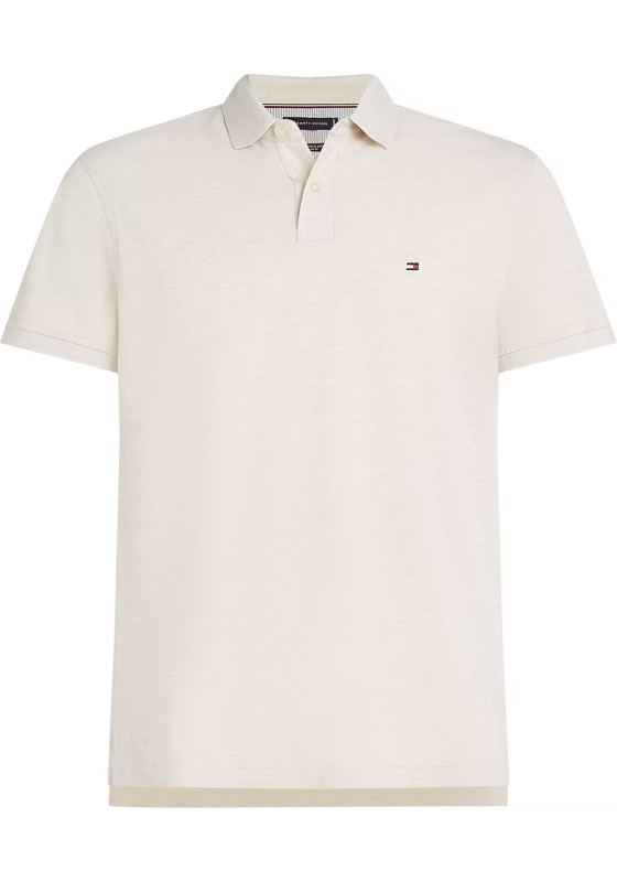 Tommy Hilfiger 1985 Regular Polo, heren poloshirt, offwhite Tommy Hilfiger 1985 Regular Polo, heren poloshirt, offwhite