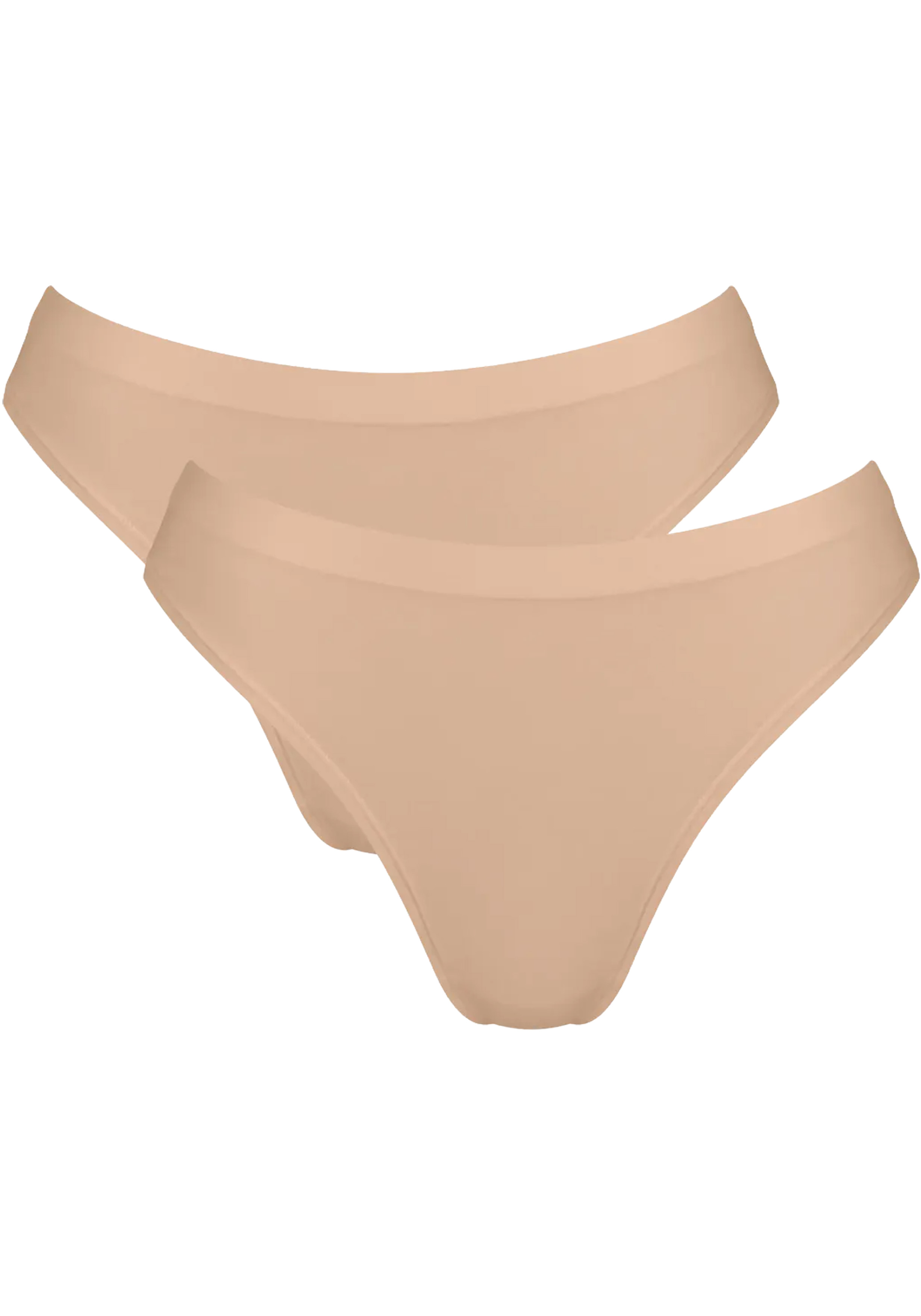 Sloggi Women GO Sense High leg (2-pack), dames slip, beige