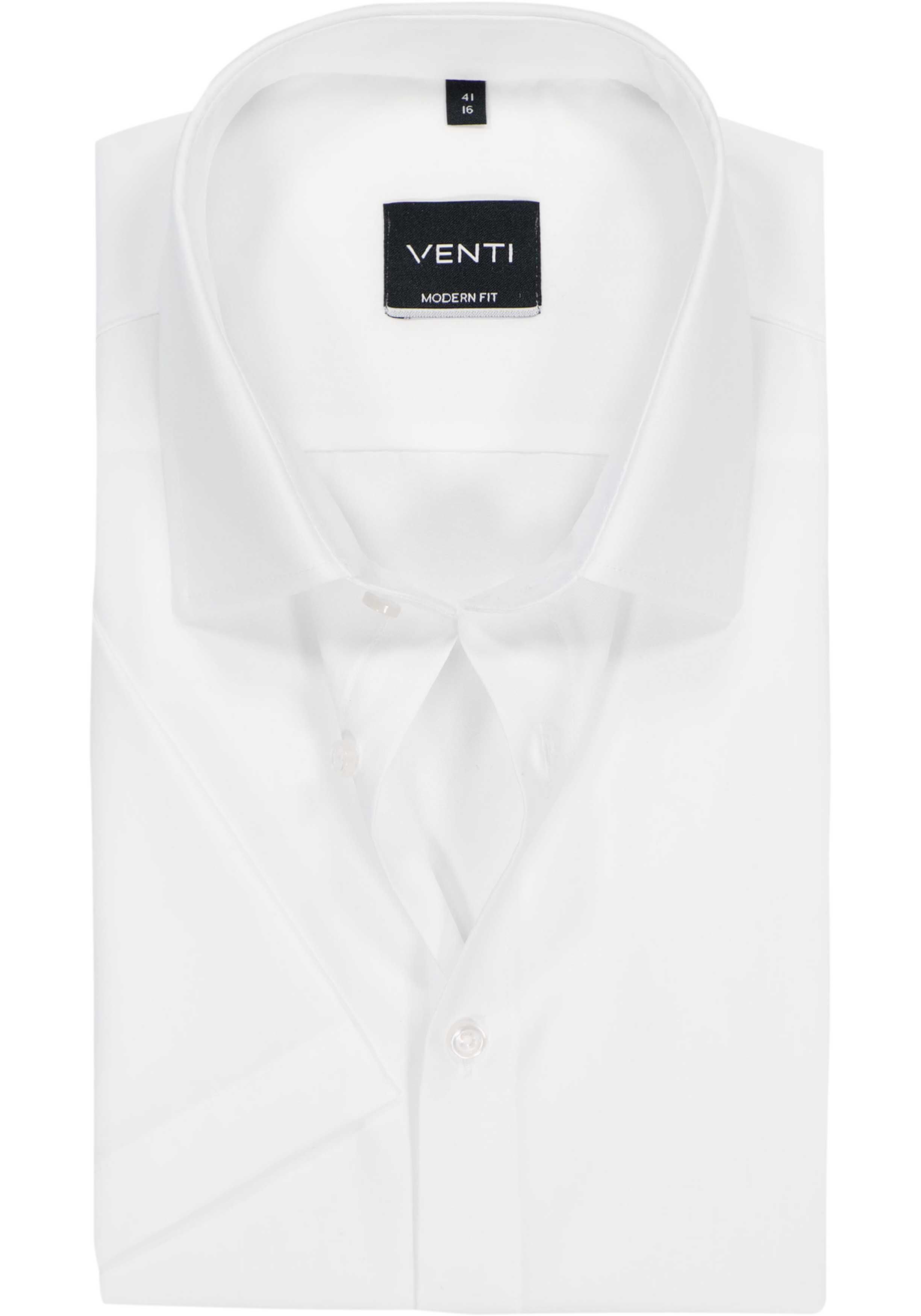 VENTI modern fit overhemd, korte mouw, wit