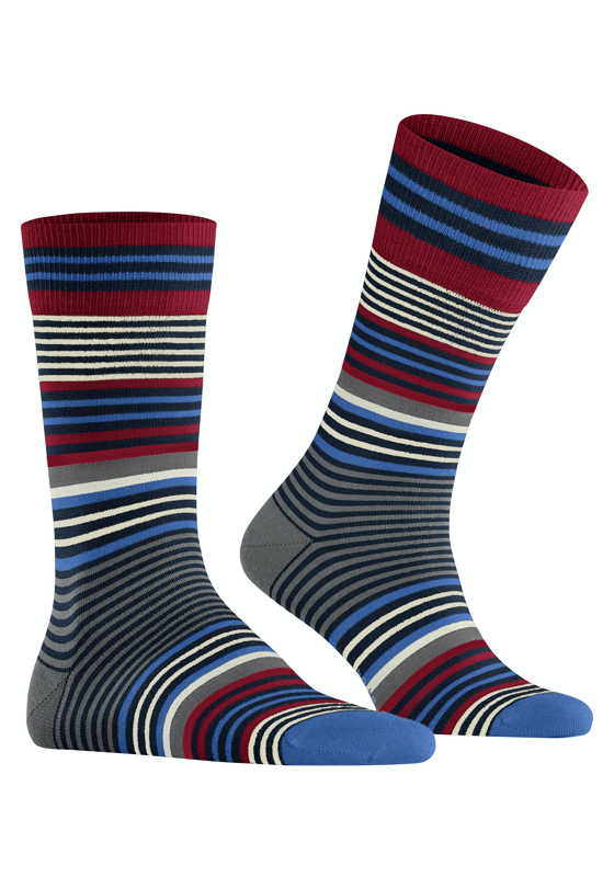Burlington Stripe herensokken, blauw (marine) Burlington Stripe herensokken, blauw (marine)